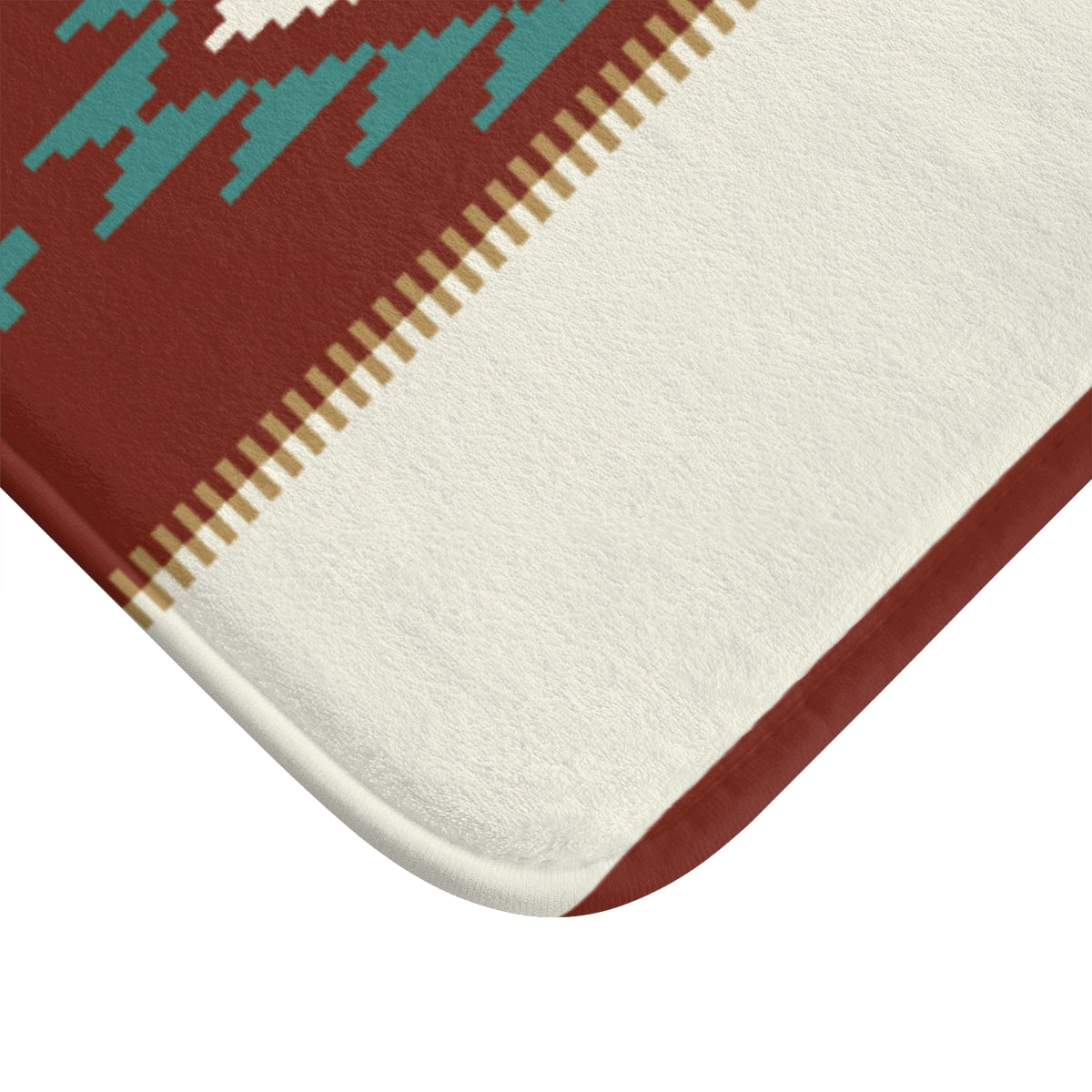 Sedona Falls Print Bath Mat - Southwestern Bathroom Decor, Non-Slip Microfiber Polyester Bath Rug for Shower, Tub & Bathroom Floor