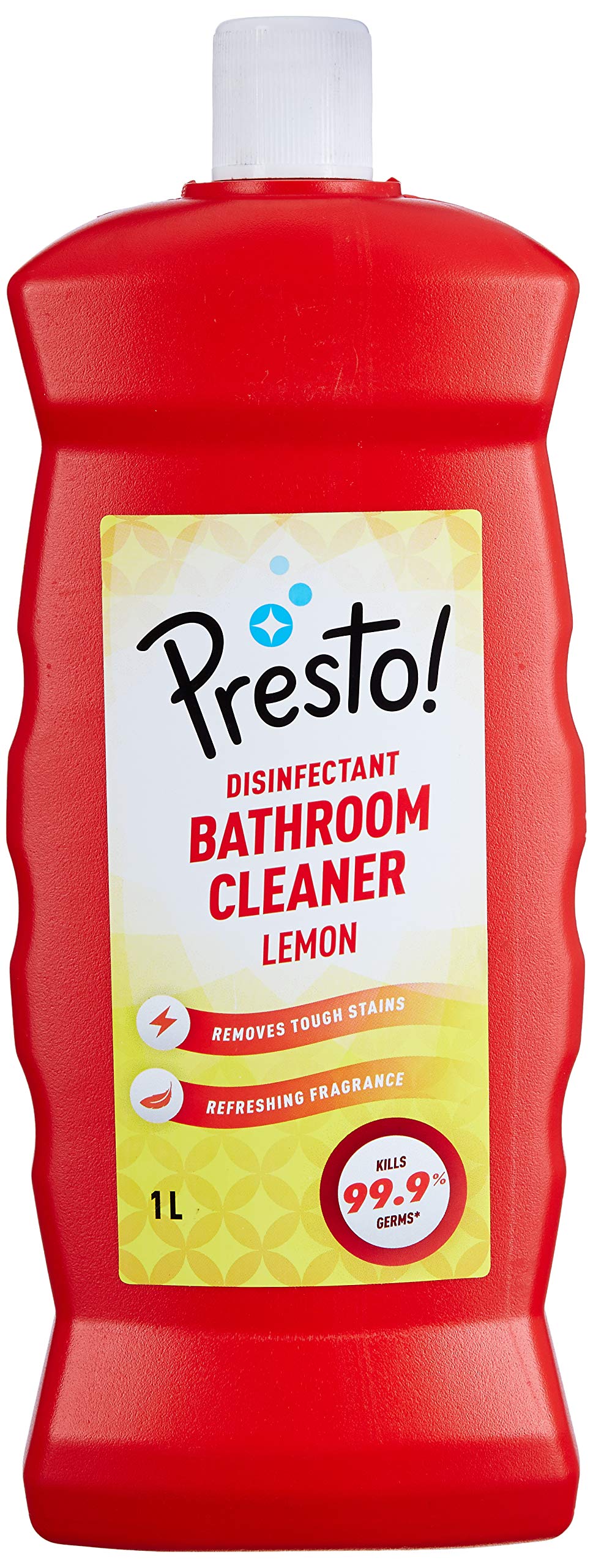Presto! Disinfectant Surface Cleaner & Bathroom Cleaner Combo - 2L Citrus Floor Cleaner & 1L Lemon Bathroom Cleaner - Kills 99.9% Germs - Ideal for Kitchen, Bathroom, Floors, and High-Touch Surfaces - EPA Registered Disinfectant