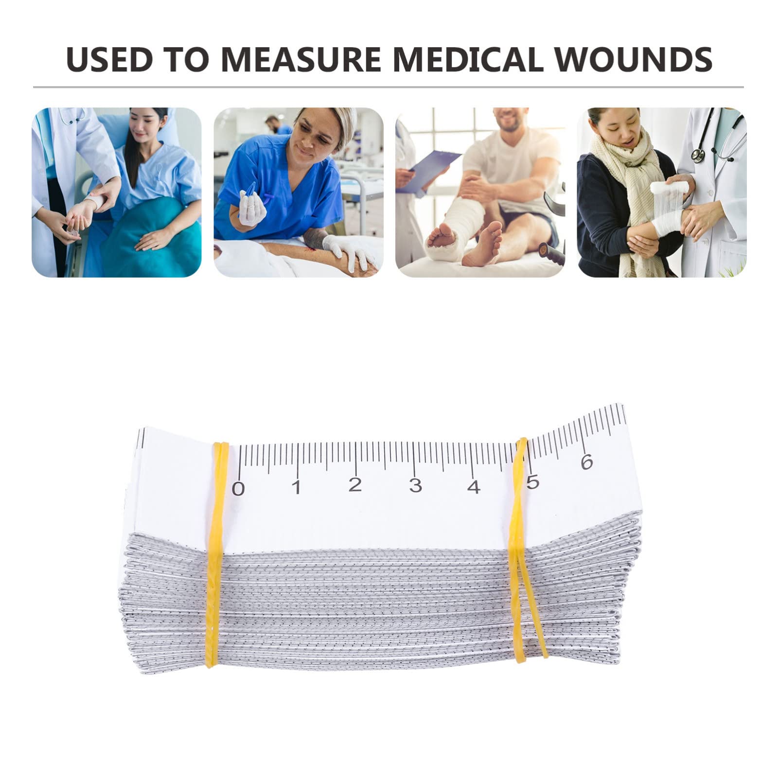 40 Inch / 100 cm Disposable Paper Measuring Tape - Double-Sided Head Circumference Ruler for Babies, Wound Measurement - 100 Pack for Clinics, Classrooms & Offices - Perfect for Pediatric Checkups, Medical Exams & School Projects