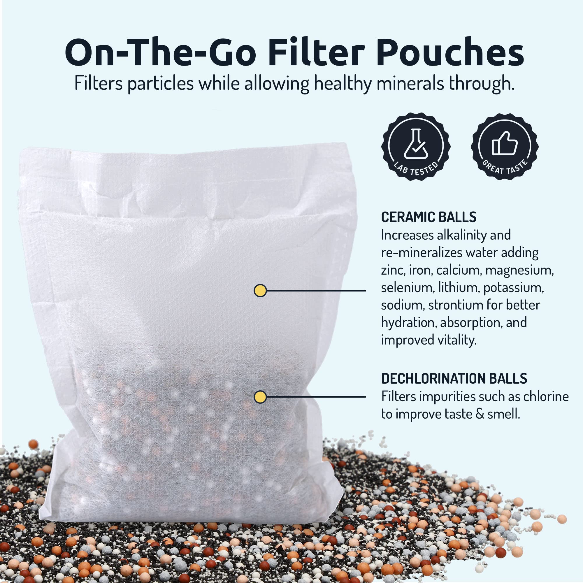 Invigorated Water pH Vitality Stainless Steel Alkaline Water Filter Pitcher - High pH Water Purifier with 1 Alkalizer Filter (400L Capacity, 8-Cup/1.9L, Black) | Perfect for Home, Office & Travel Hydration | Improves Taste & Boosts Energy