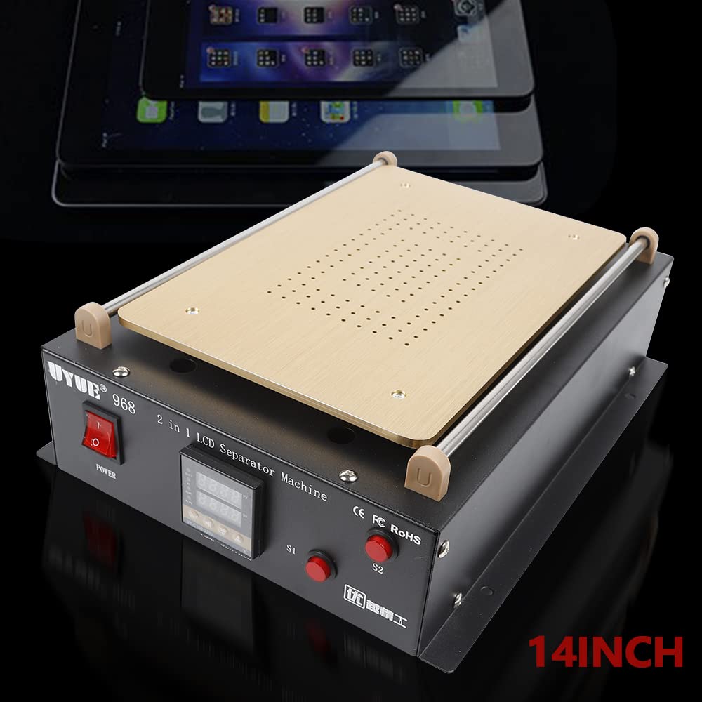 14’’ LCD Screen Separator Machine - 600W Heat Plate for iPhone, iPad & Smartphone Screen Repair | Professional LCD Screen Separation Equipment | Perfect for Phone Repair Shops & DIY Enthusiasts