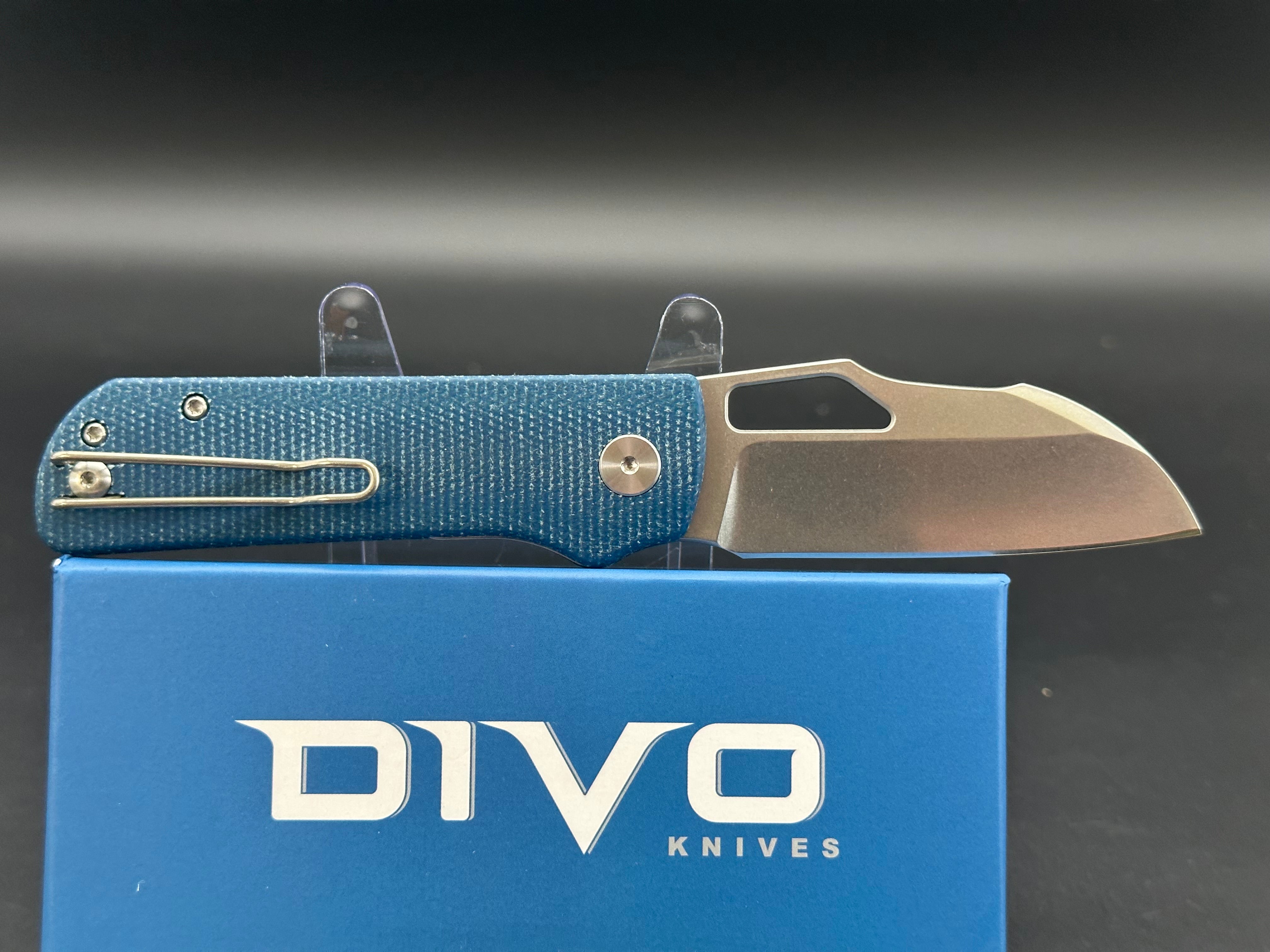 DIVO KNIVES PONY STOUT - Premium Pocket Knife with Stainless Steel Blade - Compact & Durable EDC Knife for Camping, Hiking & Outdoor Adventures