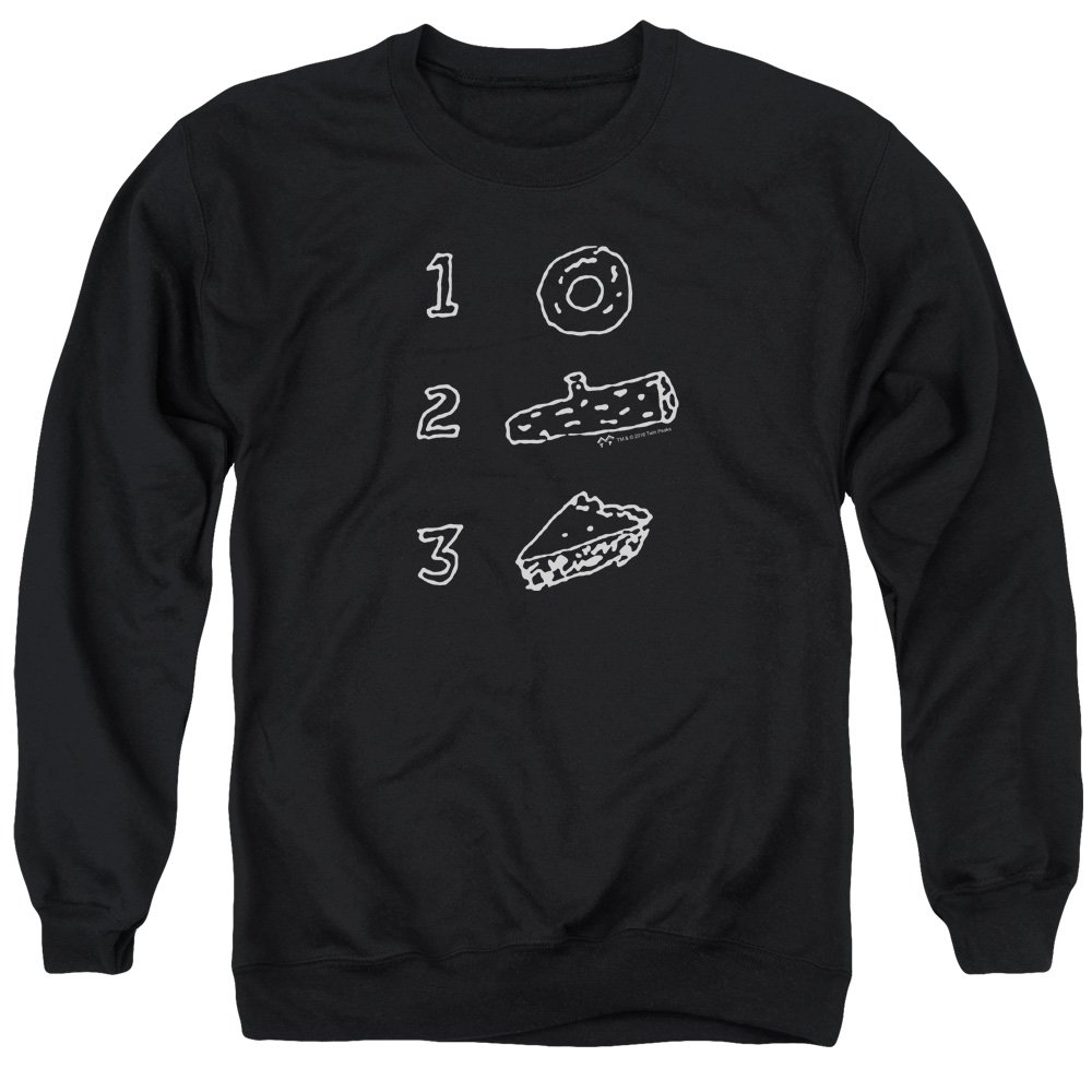 Twin Peaks Pie Log Donut Unisex Crewneck Sweatshirt for Men & Women - Cozy Casual Wear for TV Fans & Coffee Shop Outings