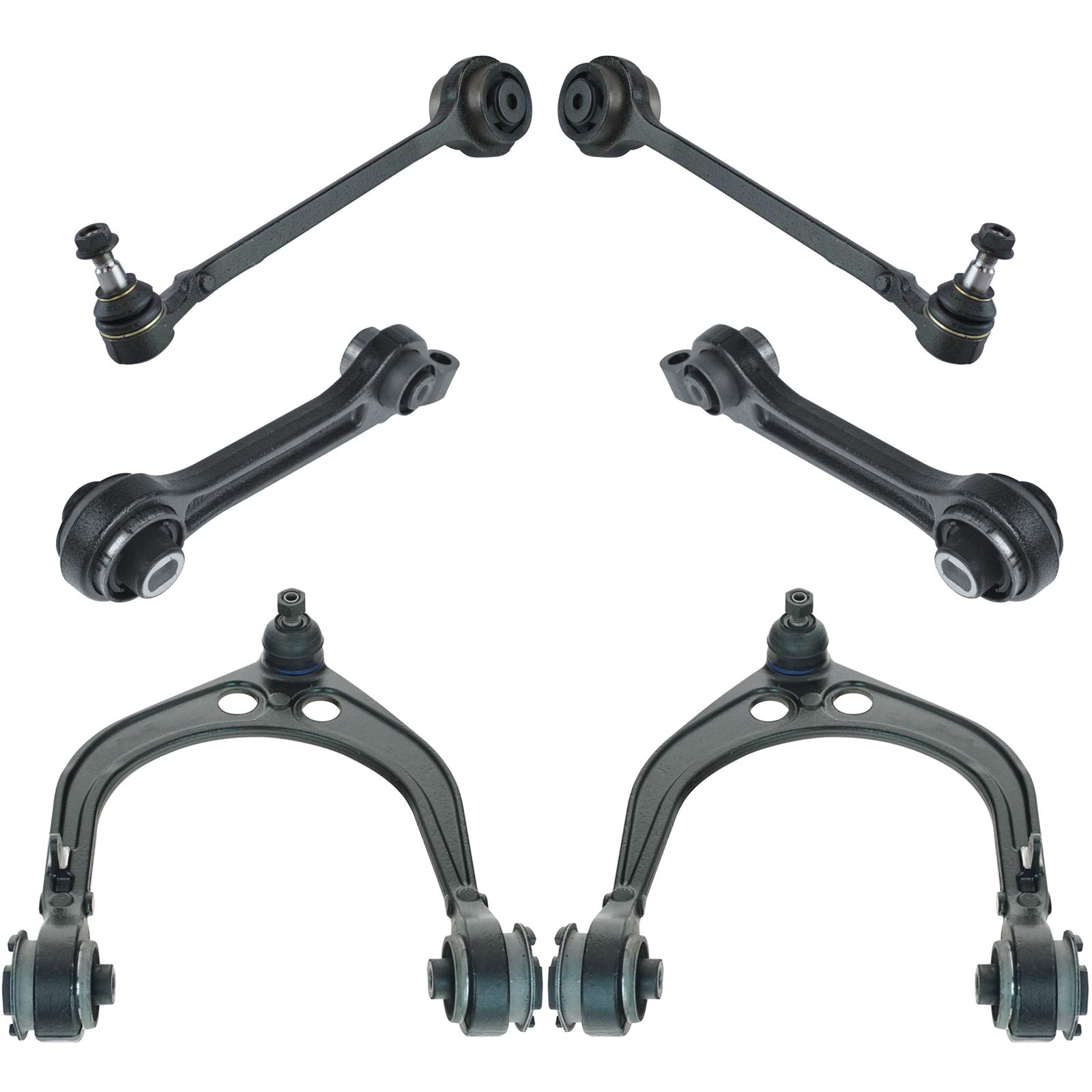 TRQ Front Control Arm with Ball Joint Set - Compatible with 2011-2022 Chrysler 300, Dodge Challenger & Charger - Replacement Suspension Part for Smooth Ride & Handling