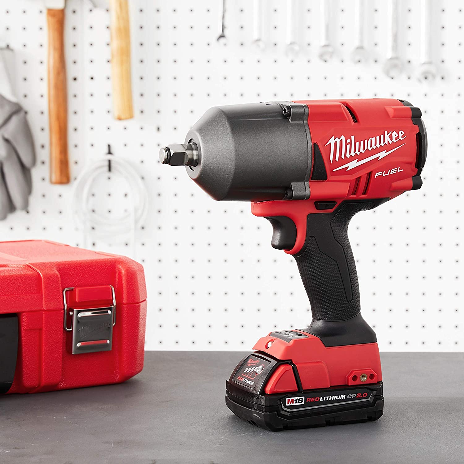 Milwaukee 2767-20 M18 FUEL High Torque 1/2-Inch Impact Wrench with Friction Ring - Powerful Cordless Tool for Automotive Repair, Construction & Heavy-Duty Fastening
