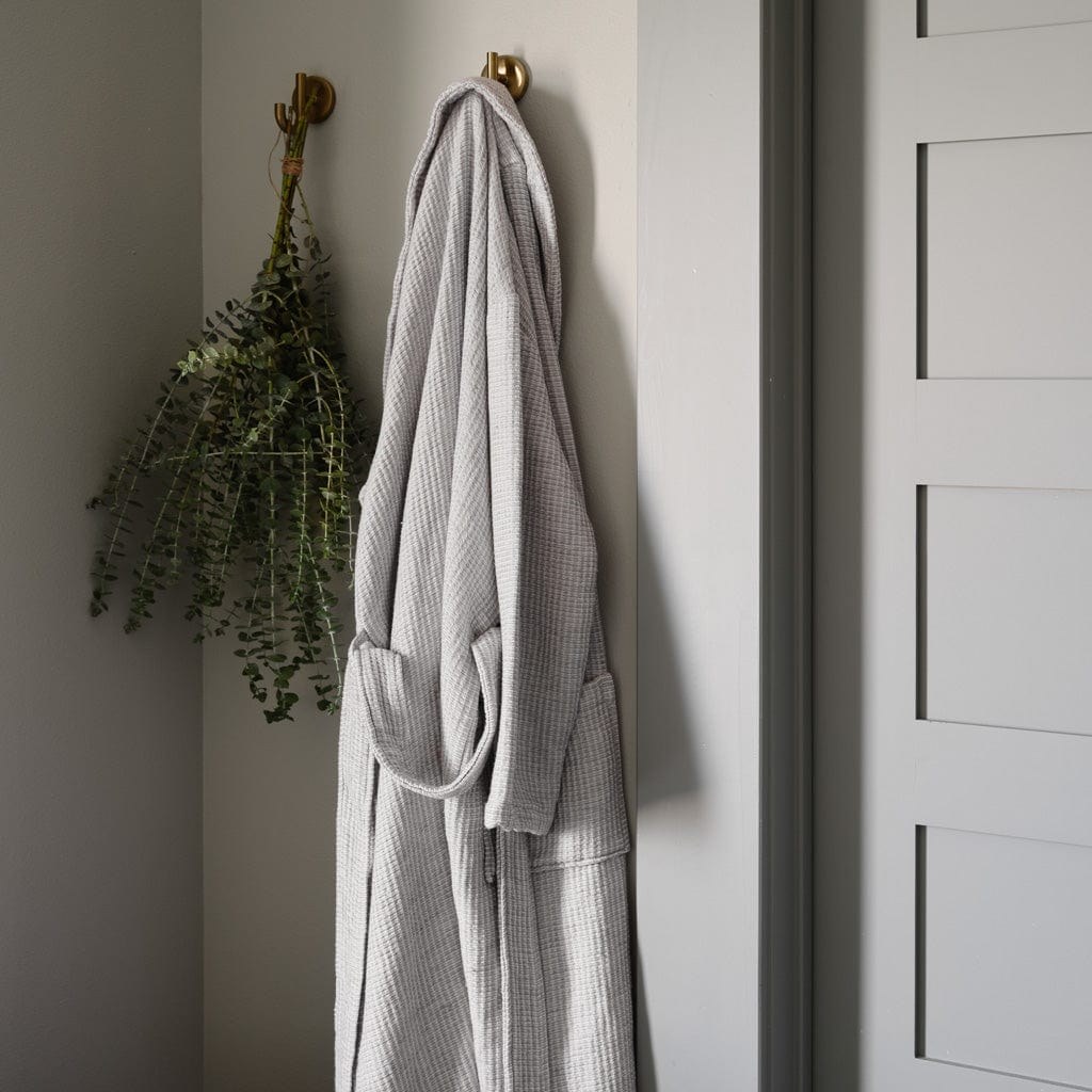 Premium Aegean Cotton Bath Robe for Women & Men - Soft Absorbent Luxury Spa Robe - Perfect for Home, Hotel & Beach Relaxation