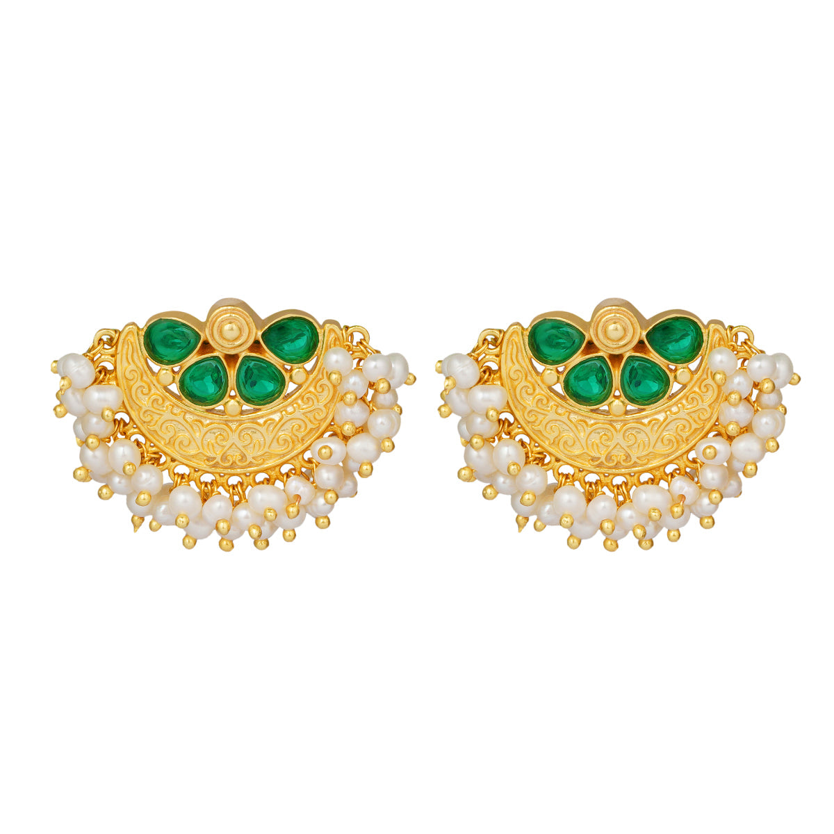 Nazaakat Stud Earrings for Women - Elegant Gold Plated Studs for Daily Wear, Parties & Gifts | Hypoallergenic Fashion Jewelry