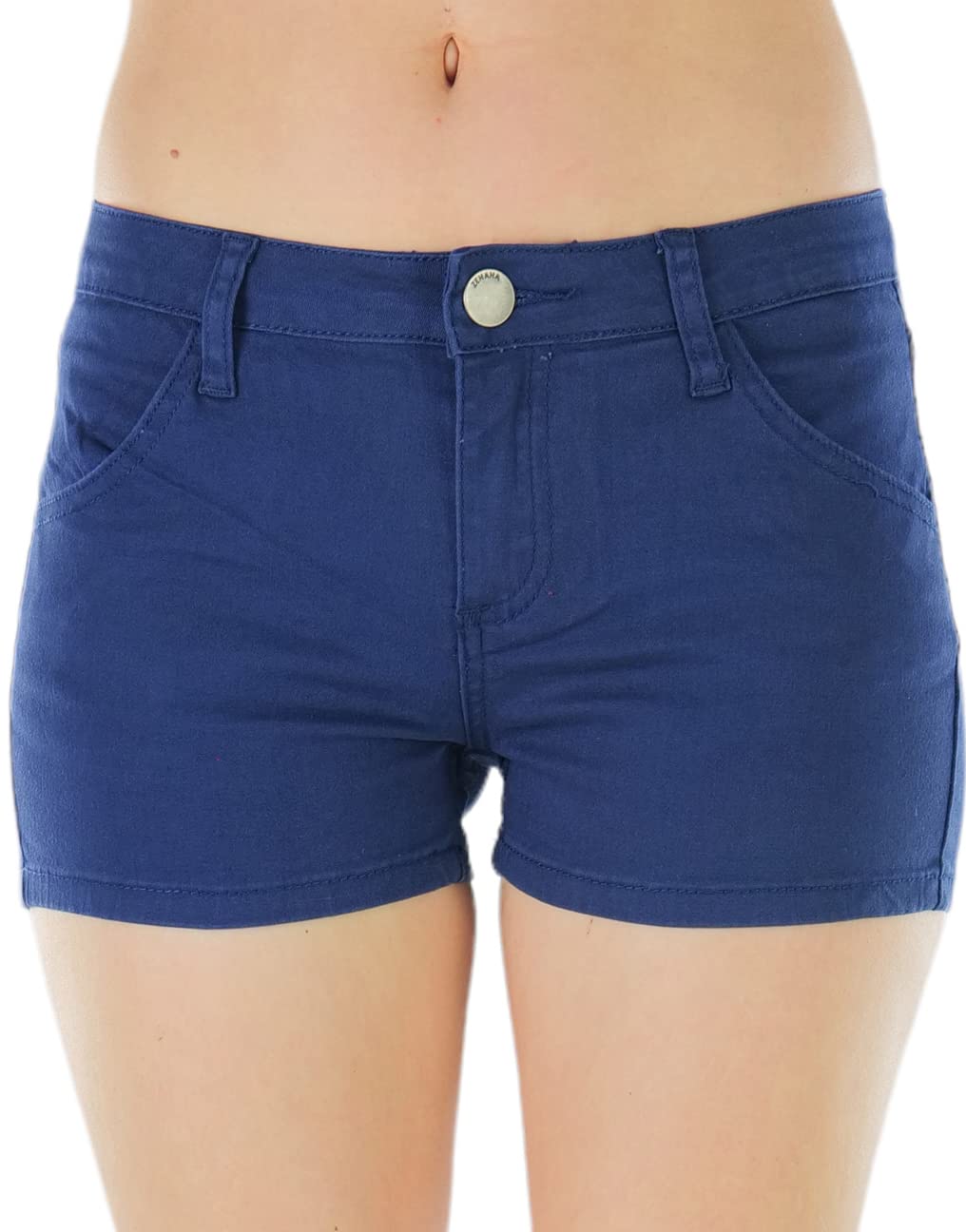 Stylish Women's Stretch Twill Shorts with Pockets - Comfortable Denim Shorts for Summer, Casual Wear & Outdoor Activities