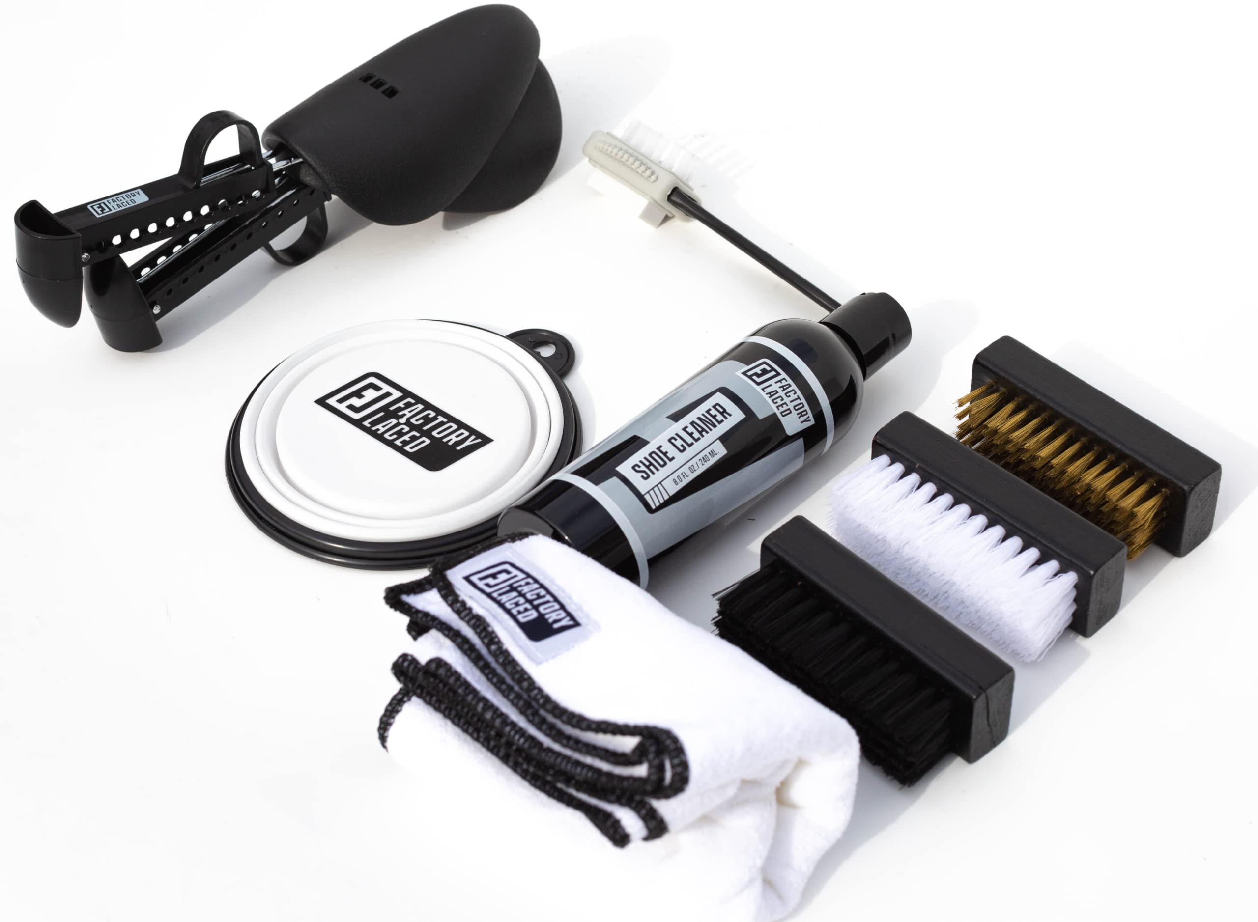 Premium Shoe Cleaning Kit - Complete Sneaker Care Set for All Shoes | Gentle Brush, Effective Solution & Microfiber Towel | Perfect for Sneakers, Leather Shoes & Athletic Footwear Maintenance