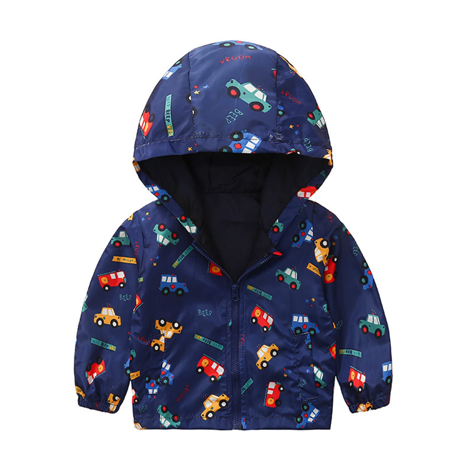 CuteOn Toddler Baby Boys' Coats Hoodie Zip Jackets Windbreaker - Warm & Stylish Outerwear for Playtime & Outdoor Adventures