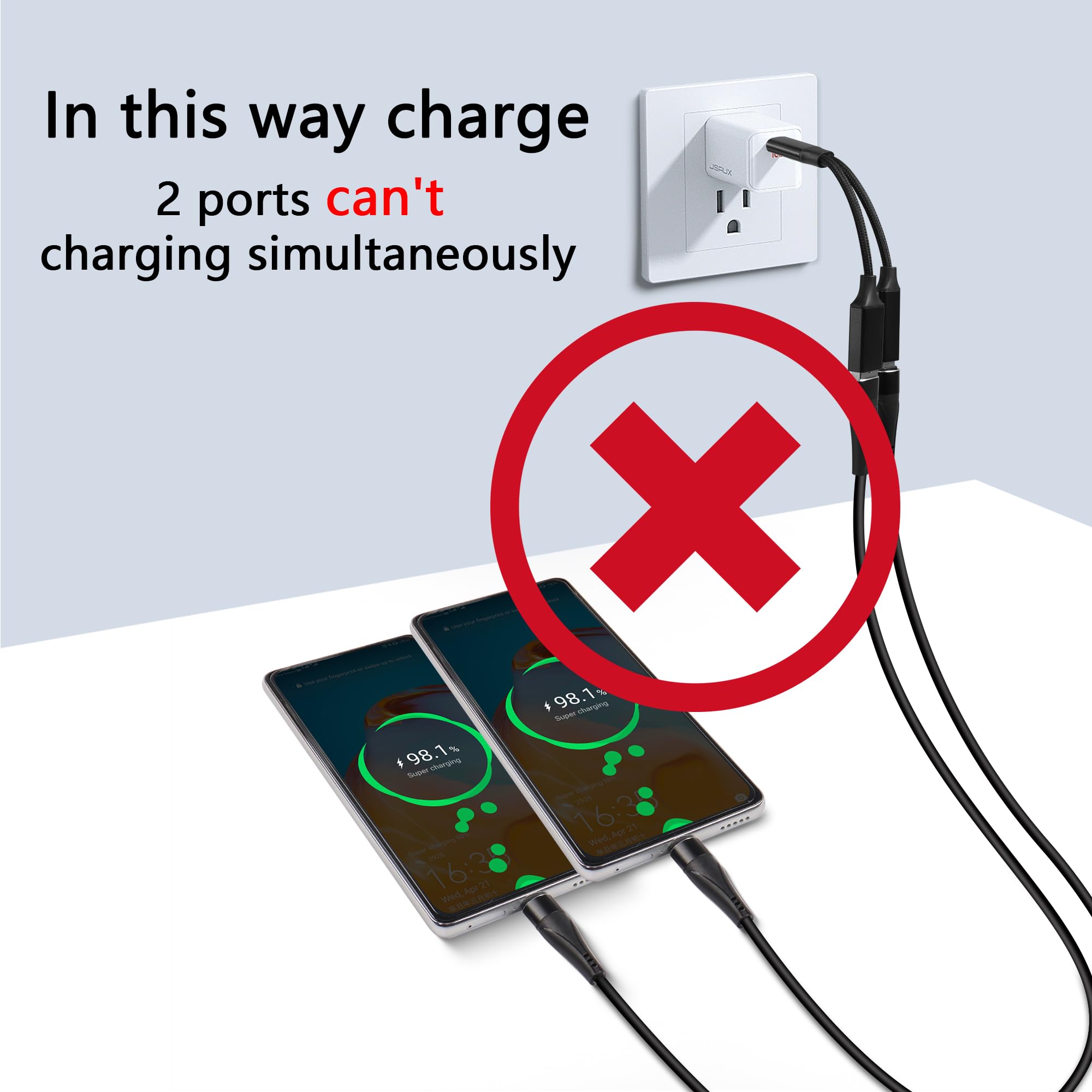 GELRHONR 2-in-1 USB C OTG Charging Adapter - Type C to USB A Female Splitter with 10W Fast Charging - Compatible with Samsung Galaxy, iPhone 15, iPad Pro & More - Perfect for Data Transfer & Charging On The Go (Black)