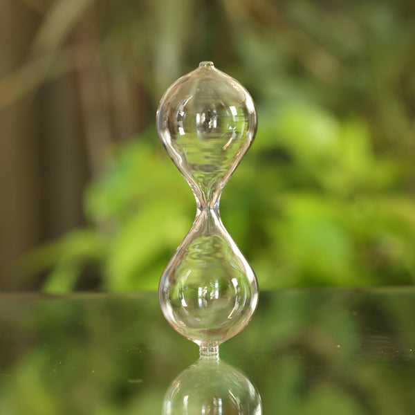 DIY Empty Hourglass Globe with Sand - Creative Home Decor, Science Experiment Kit & Meditation Timer for Stress Relief, Office Desk Accessories