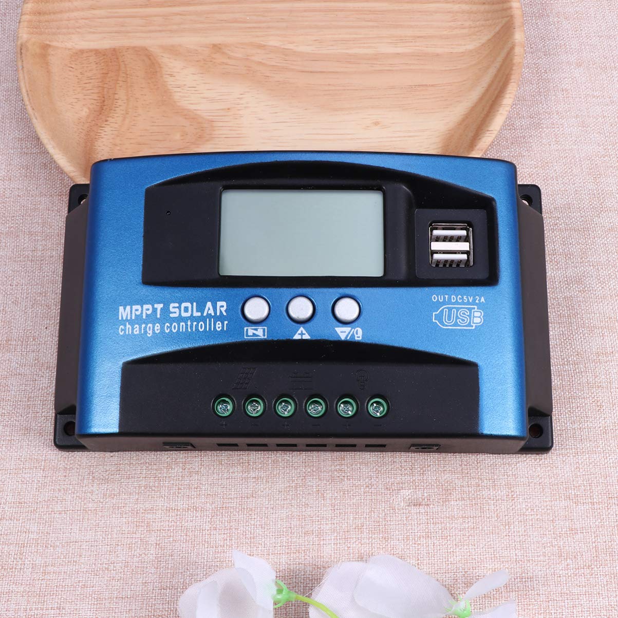 12V MPPT Solar Charge Controller for Solar Panels - Efficient Solar Panel Charger Regulator for 12V Batteries - Perfect for RV, Boat, Off-Grid & Home Solar Systems