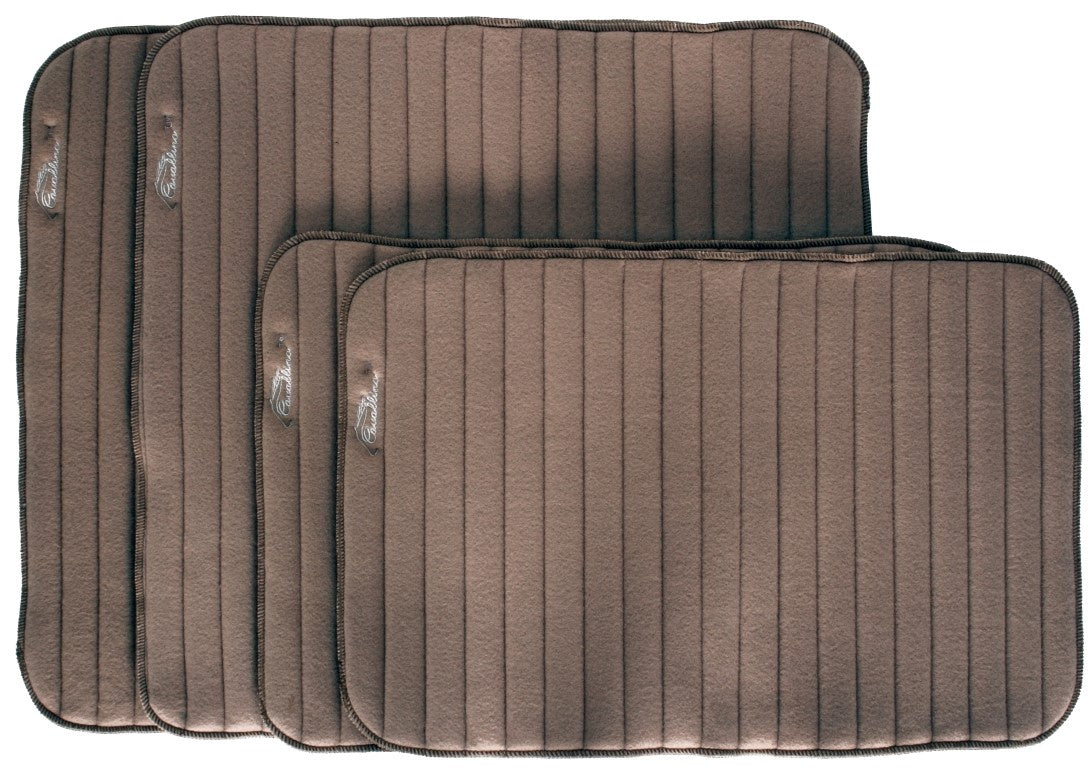 Cavallino Padded Horse Leg Wraps - Brown Protective Boots for Jumping, Training & Riding | Equestrian Sports & Stable Use