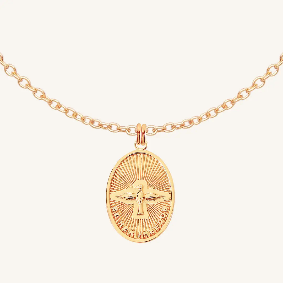 Be Hers Medallion Necklace - Elegant Personalized Jewelry Gift for Women - Perfect for Anniversaries, Valentine's Day & Special Occasions