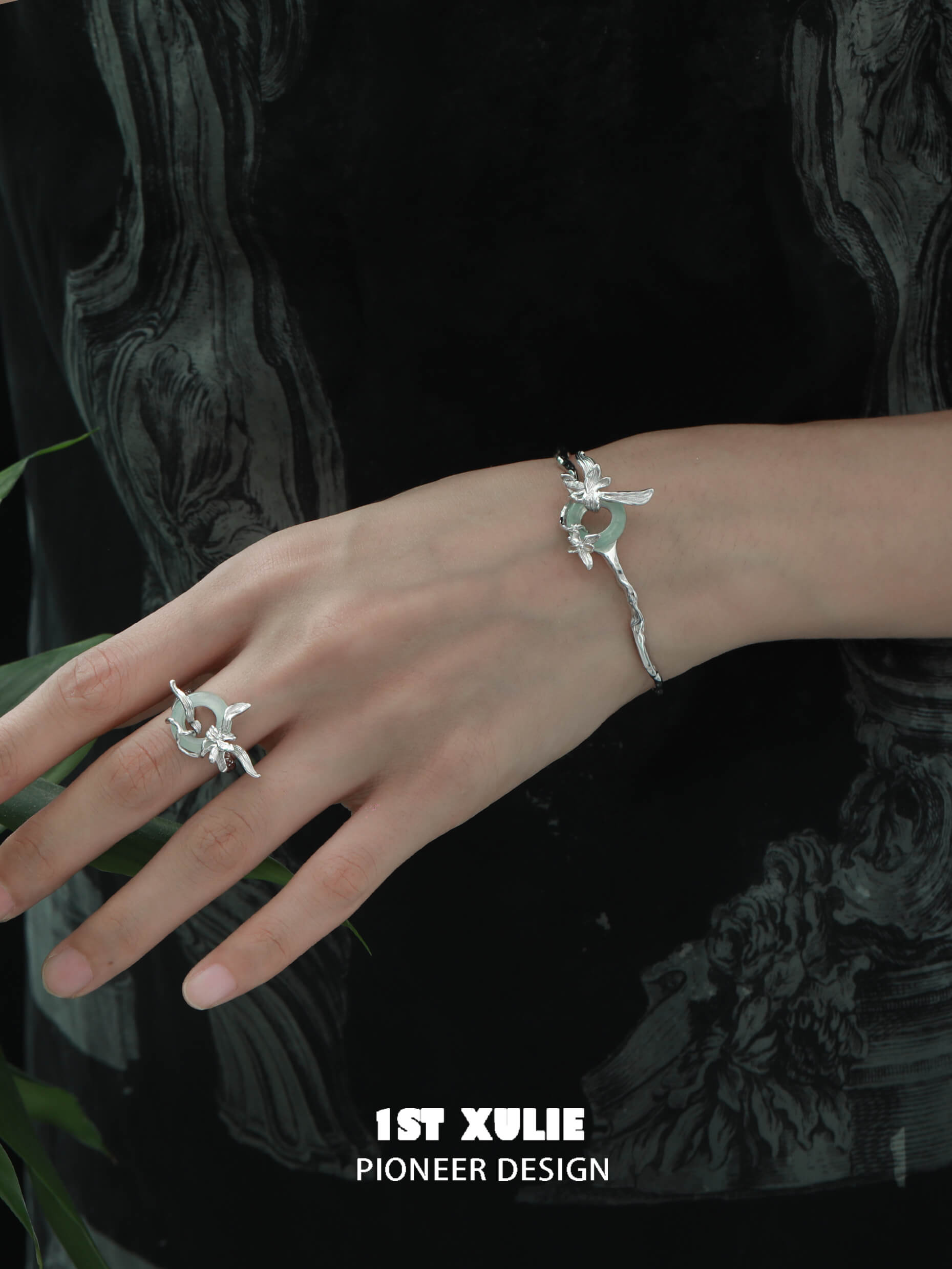 18K Gold Plated & S925 Sterling Silver Jade Bracelet for Women - Elegant Handmade Bangle with Natural Jade Beads, Perfect for Gifts, Parties & Everyday Wear