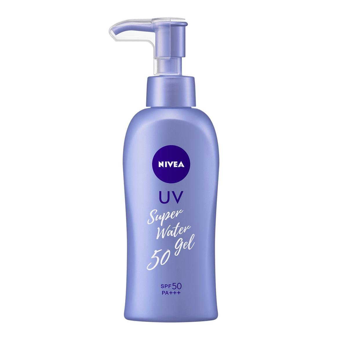 Nivea Sun Protect Super Water Gel Sunscreen SPF50 PA+++ 140g Pump Bottle - Lightweight, Non-Greasy Sun Protection for Face & Body - Perfect for Beach, Swimming & Outdoor Activities