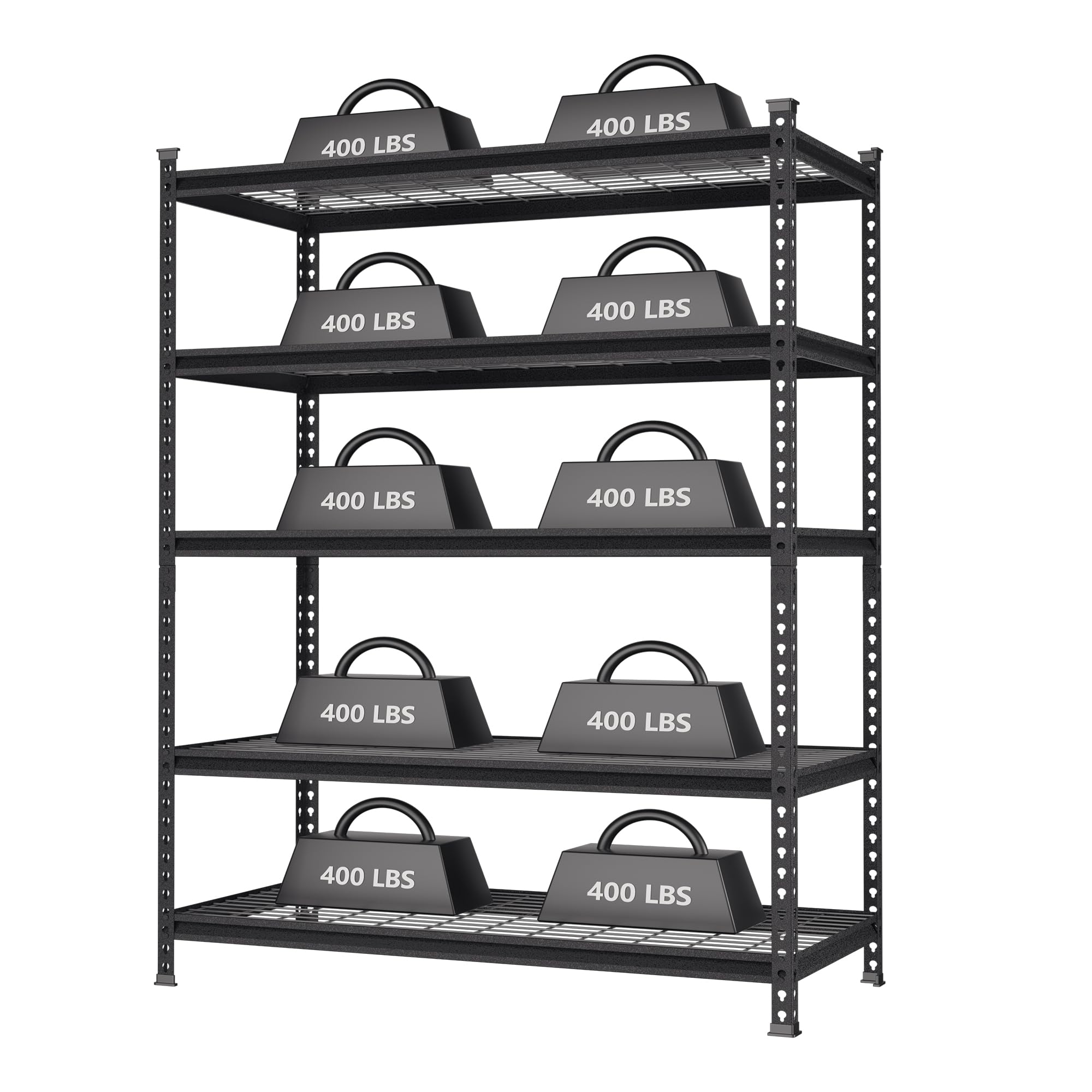 WORKPRO 5-Tier Heavy Duty Metal Storage Shelving Unit, 48