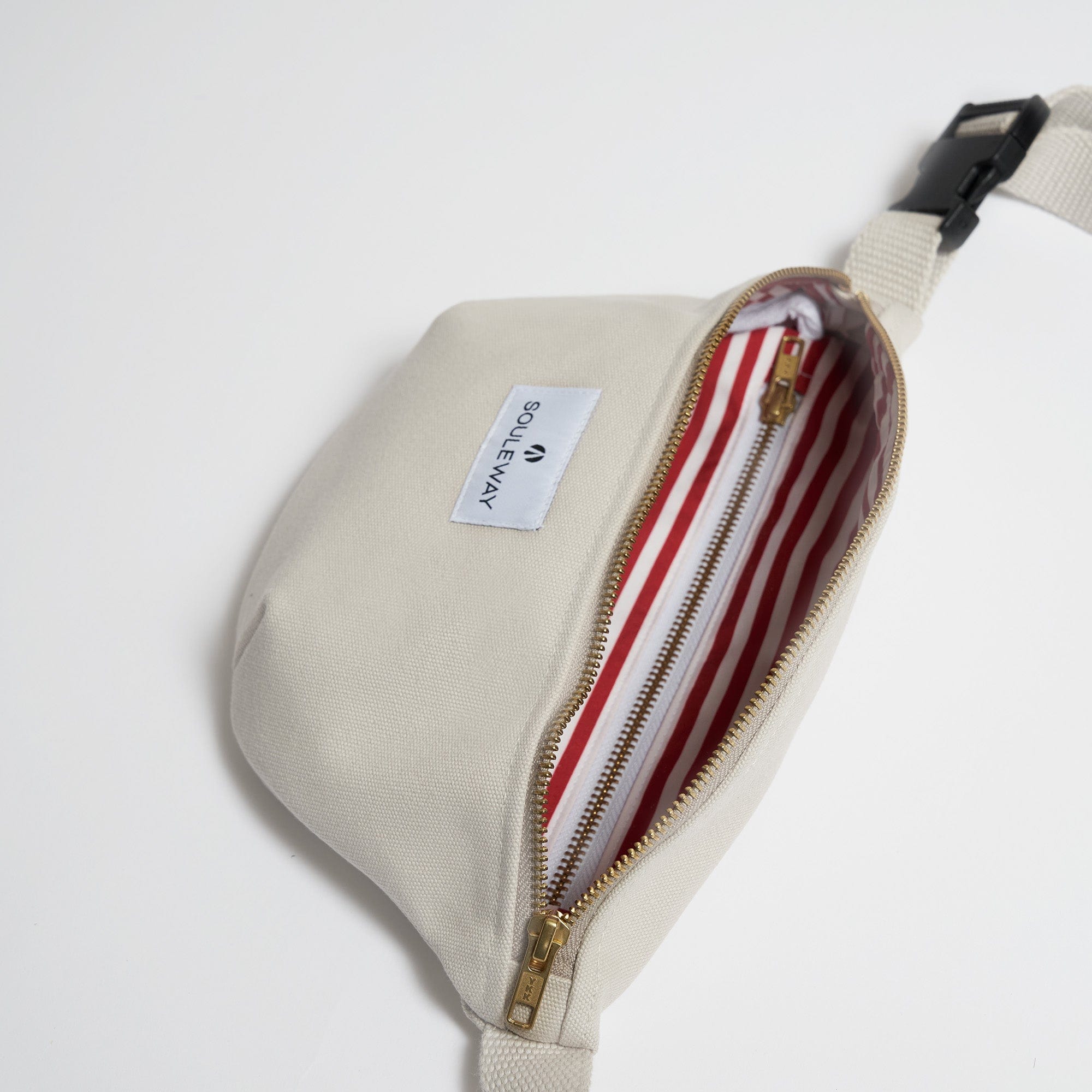 Natural Cotton Canvas Bum Bag - Lightweight & Durable Waist Pack in Desert Sand | Perfect for Travel, Hiking & Outdoor Adventures