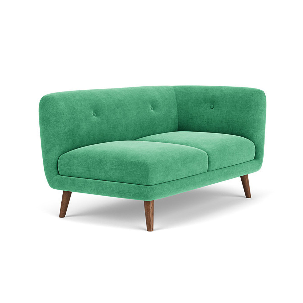 Alfred Fabric Right 2 Seater Modular Sofa - Modern Sectional Couch for Living Room, Lounge & Small Spaces | Comfortable & Stylish Home Furniture