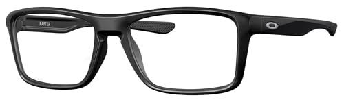 Oakley Rafter Radiation Protective Lead Glasses - Large Plastic Rectangle Frame, Adjustable Temple for X-ray & Medical Professionals - Safety Eyewear for Dental, Radiology & Industrial Use