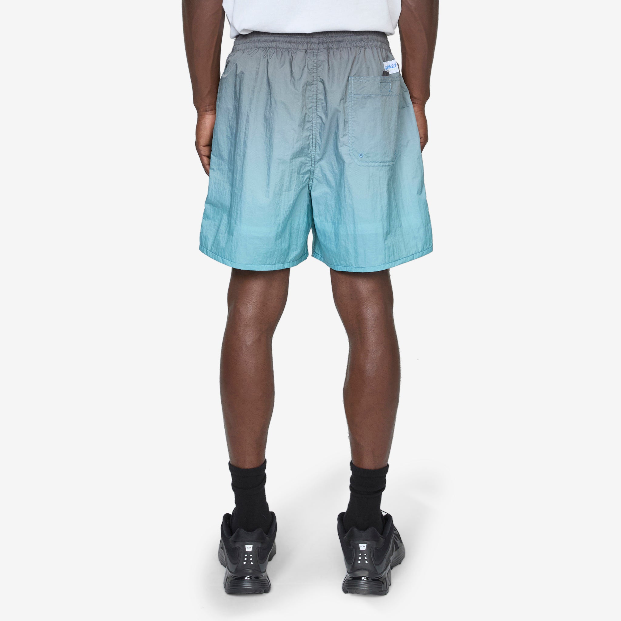 Tide Swim Shorts for Men - Blue Gradient Quick Dry Beach Shorts | Perfect for Swimming, Surfing & Summer Vacations