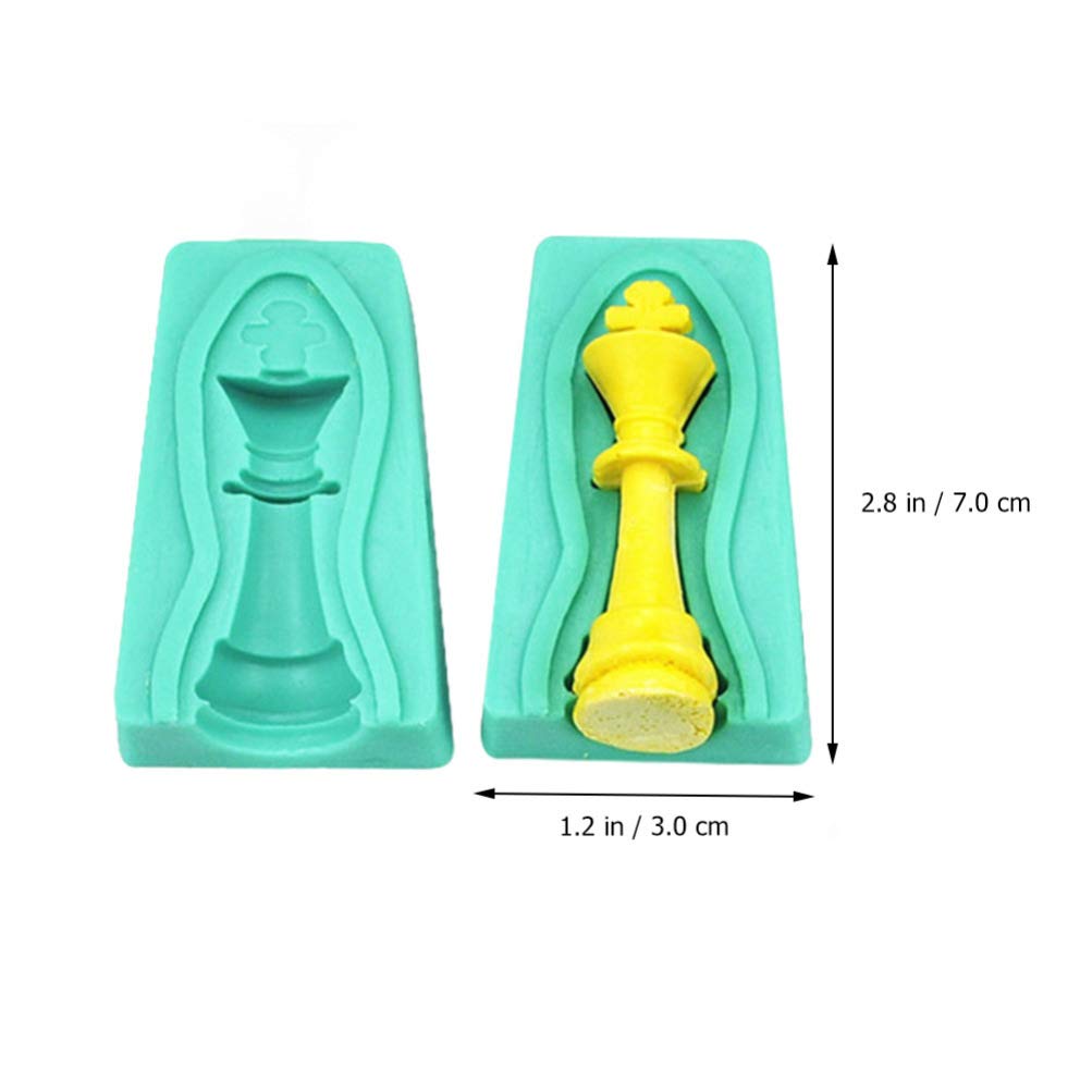 12Pcs 3D Chess Piece Silicone Mold Set for DIY Cake Decorating, Chocolate Making, Candle Wax & Resin Crafts - Perfect for Birthday Parties, Baking Projects, and Creative Gift Making