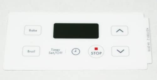 Depadmen Oven Clock Overlay Pad 316354400 - Replacement Range Control Panel for Kitchen Appliances | Perfect for Stove, Oven, and Cooktop Repairs