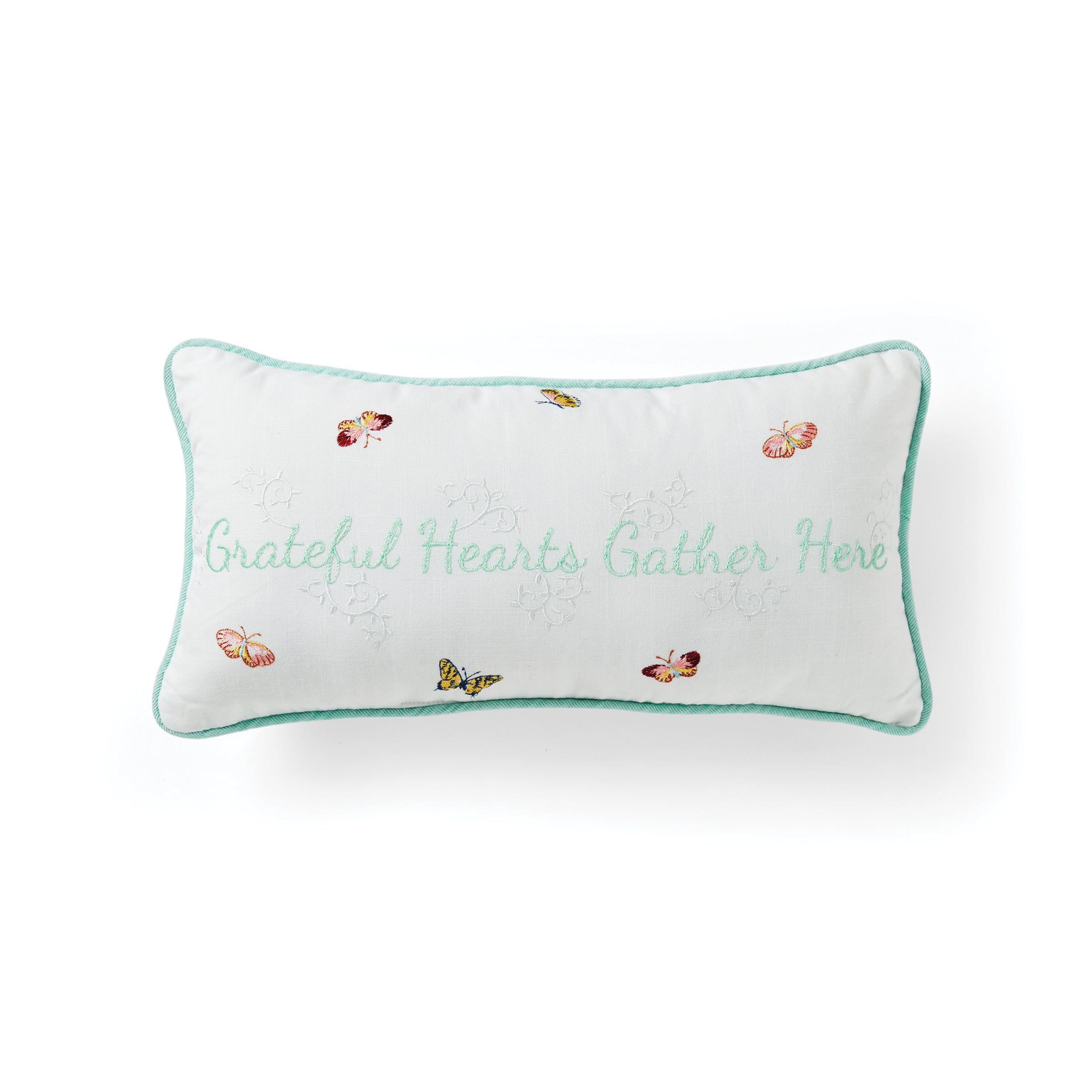 Butterfly Meadow Live Well Pillow 10x20 Inches - Soft Decorative Throw Pillow for Couch, Bed, Sofa - Perfect for Home Decor, Living Room, Bedroom
