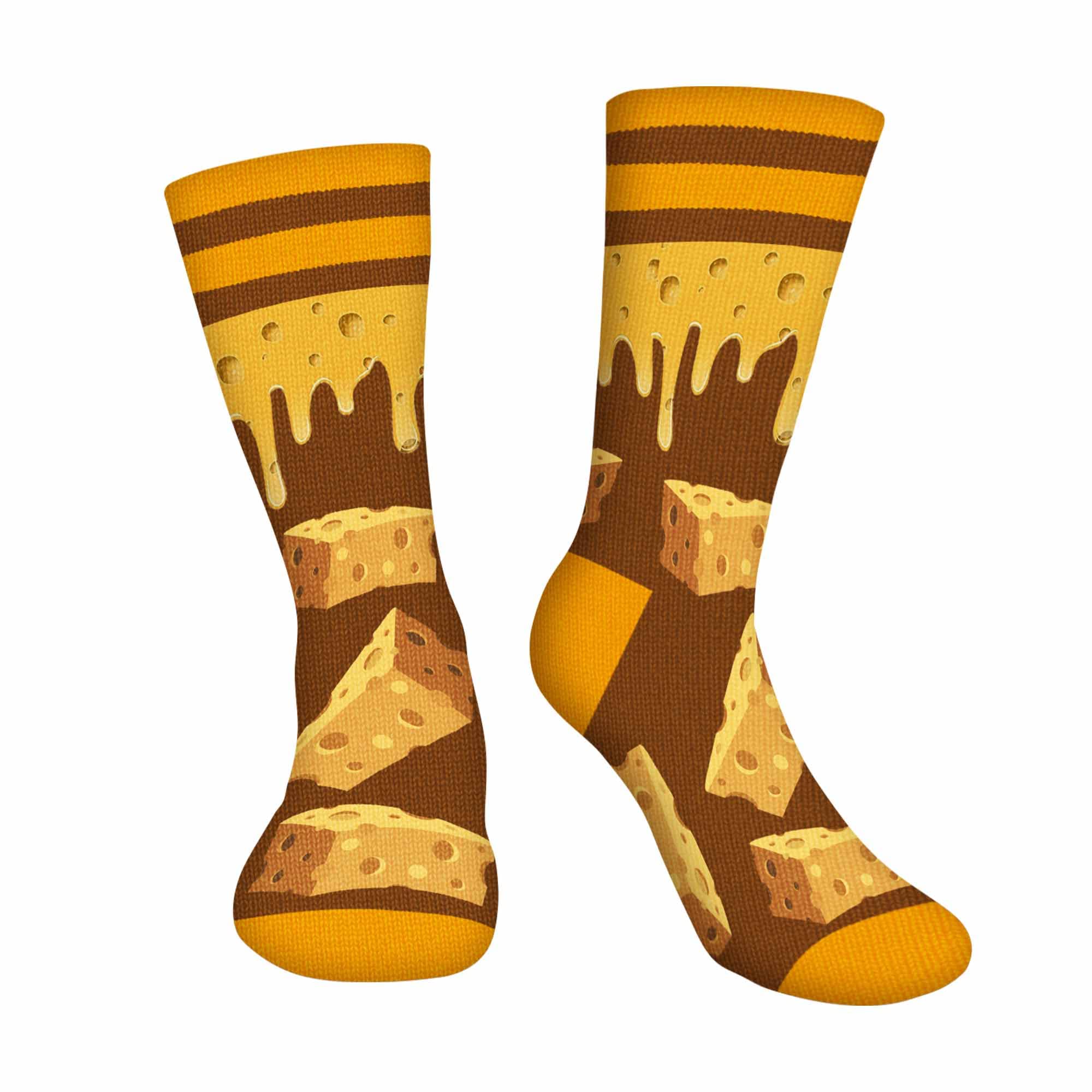 AGRIMONY Funny 3D Printed Socks for Men, Women & Teens - Cute Novelty Dress Socks with Food Patterns - Perfect Gift for Birthday, Christmas & Casual Wear