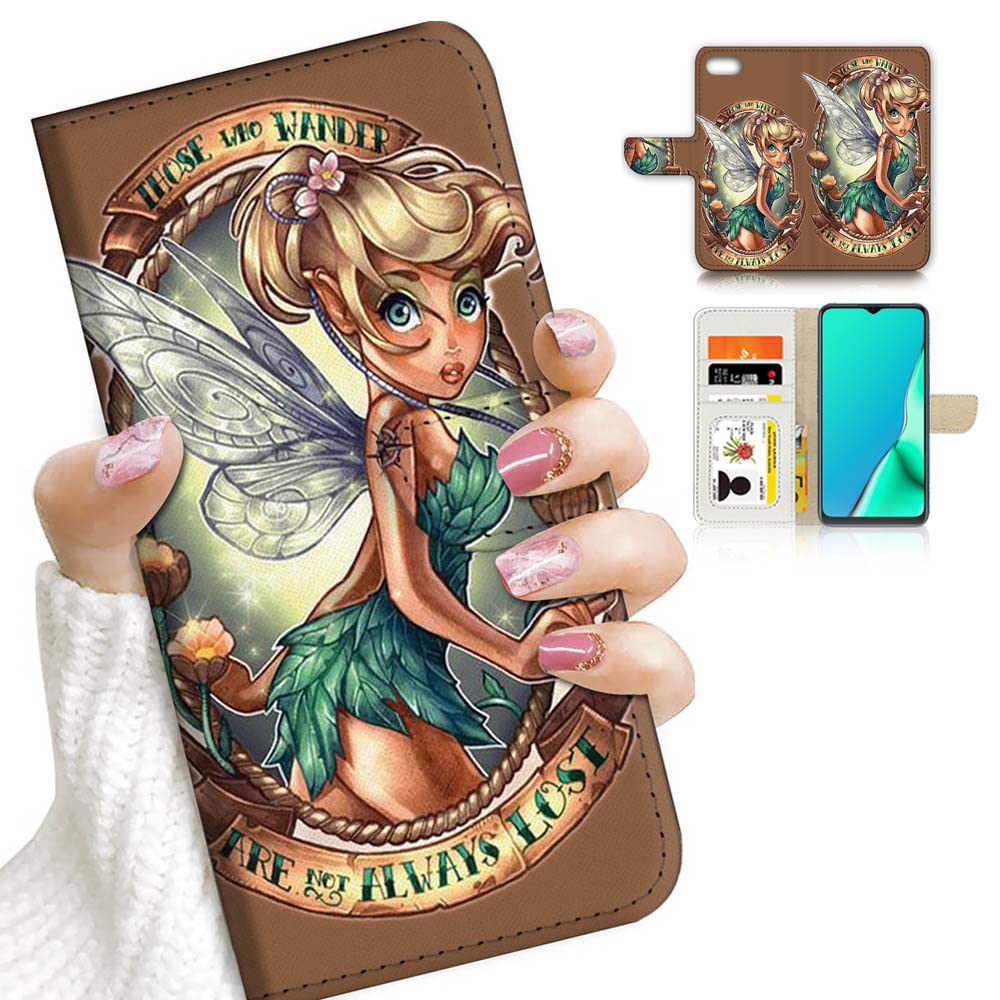 Tinkerbell Flip Wallet Phone Case for iPhone 6 Plus/6s Plus/7 Plus/8 Plus - Premium Leather Cover with Card Slots | Perfect for Work, Travel & Everyday Use