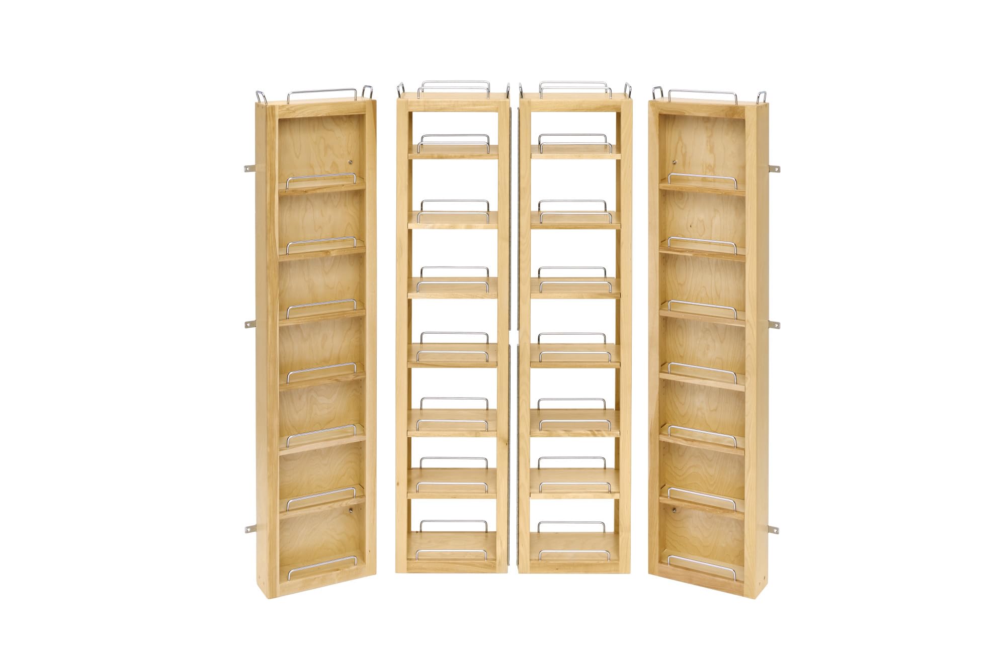Rev-A-Shelf Wooden Swing-Out Pantry Cabinet Organizer Kit - Space Saving Kitchen Storage Solution for Spices, Canned Goods & Dry Food Organization