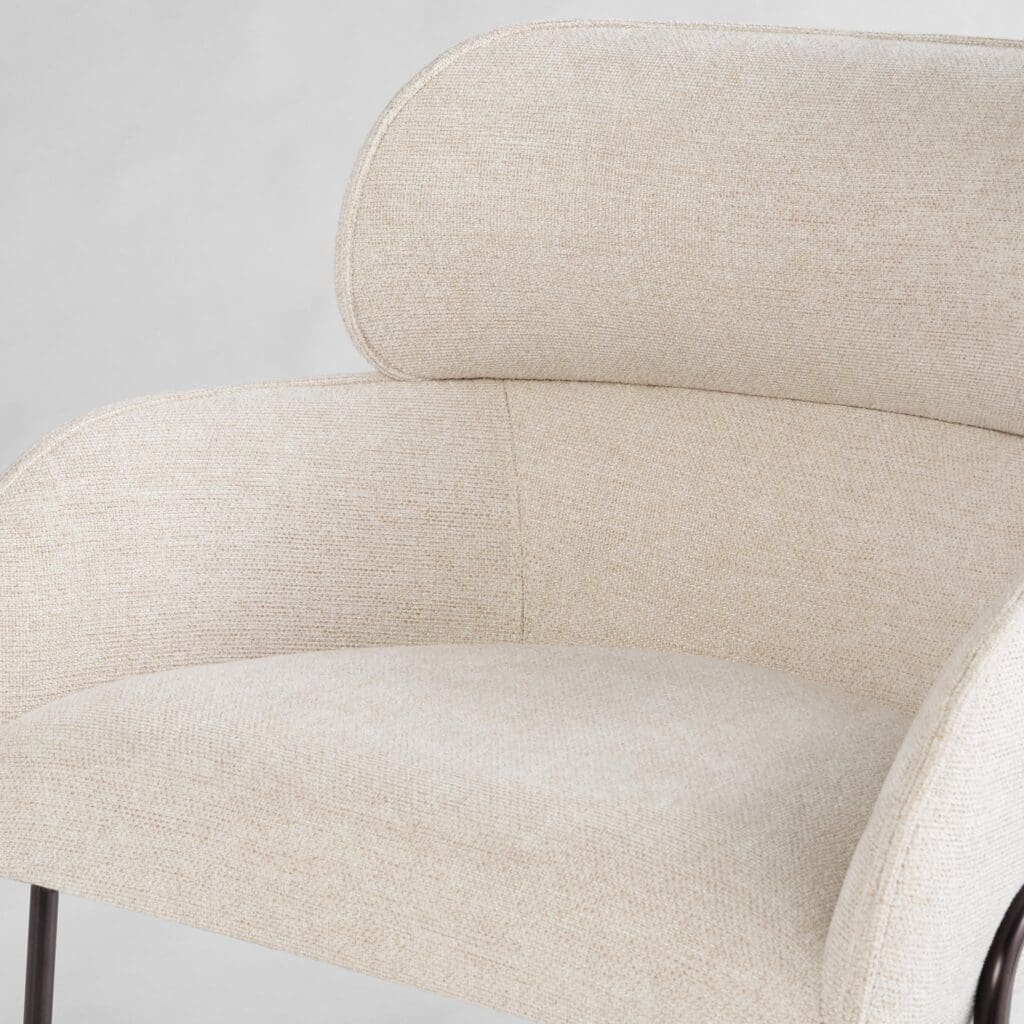 Cyan Design 11732 Julian Dining Chair - Onyx & Off White Upholstered Side Chair for Kitchen, Dining Room & Office - Elegant & Comfortable Seating Solution