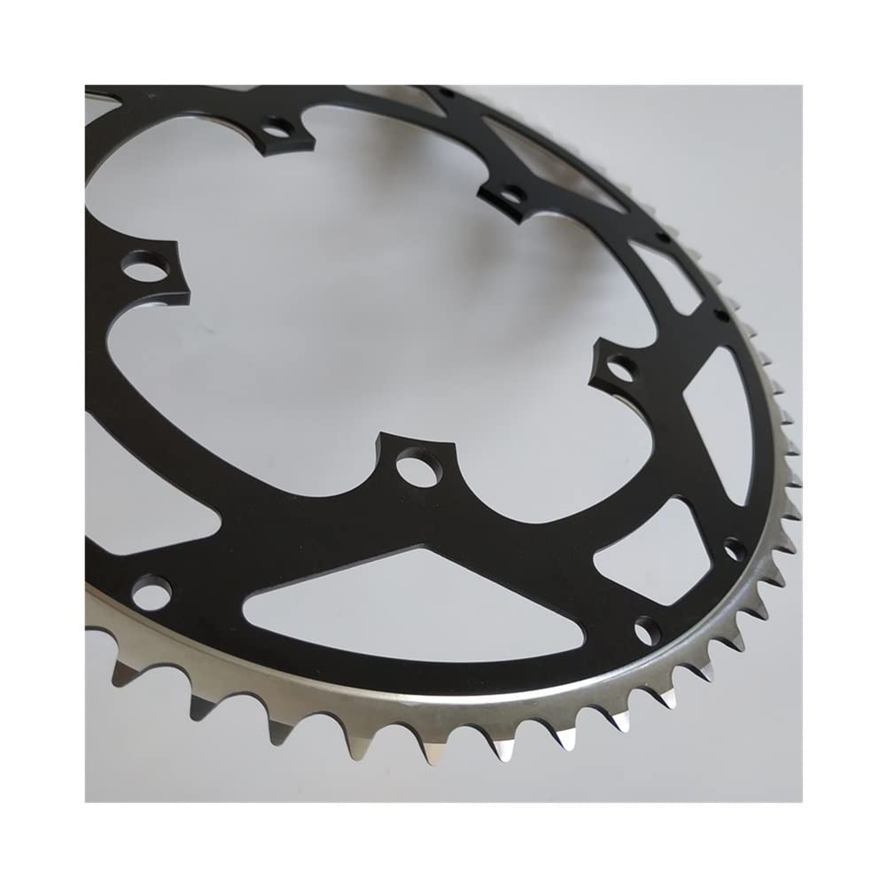 60T 130 BCD Chainring - High-Performance Folding Bicycle Crankset for Road/MTB/BMX | Durable Fixed Gear Bike Parts & Accessories | Ideal for Commuting, Urban Riding & Performance Cycling