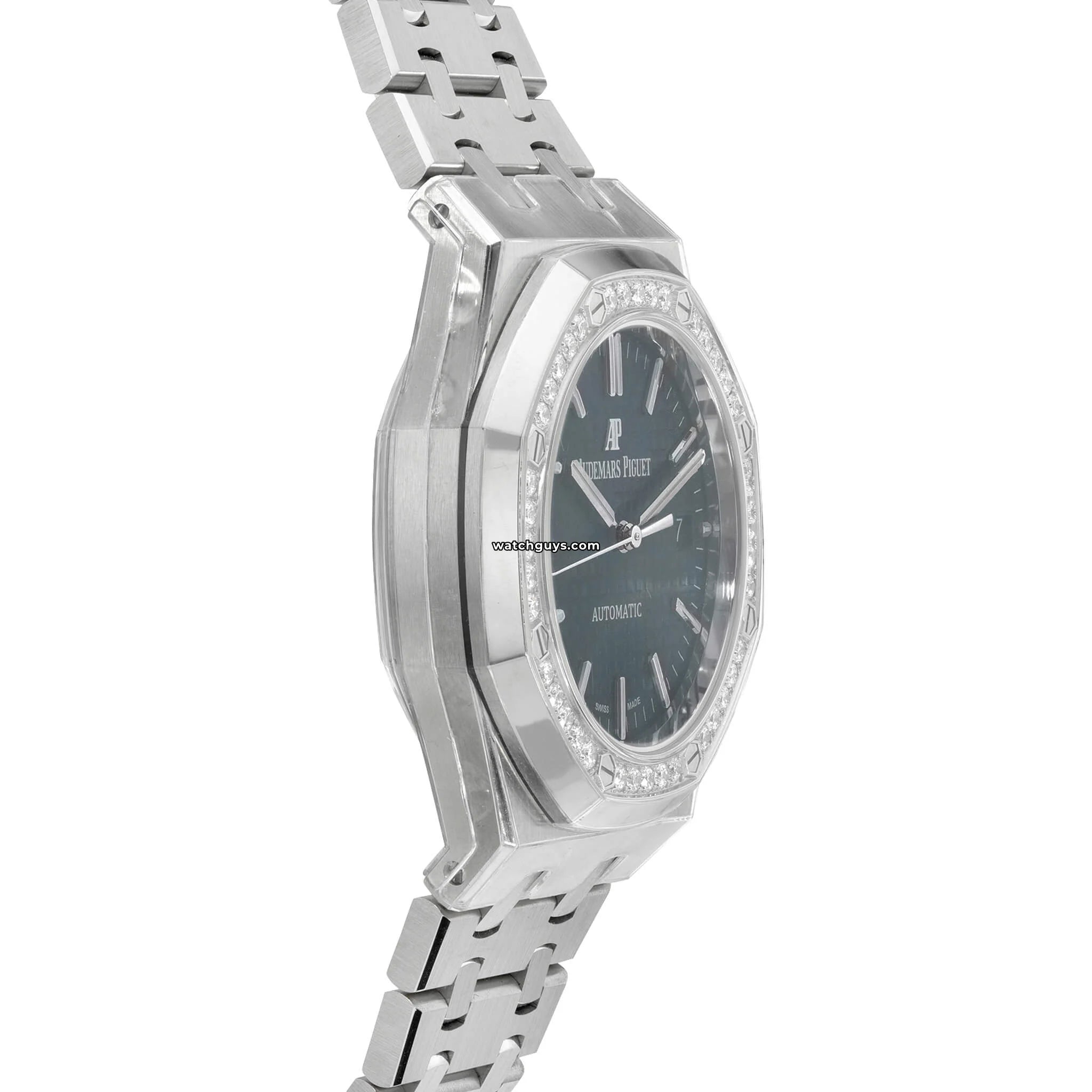 Audemars Piguet Royal Oak 15451ST Blue Diamond Watch - Luxury Stainless Steel Timepiece for Men | Perfect for Business Meetings & Special Occasions