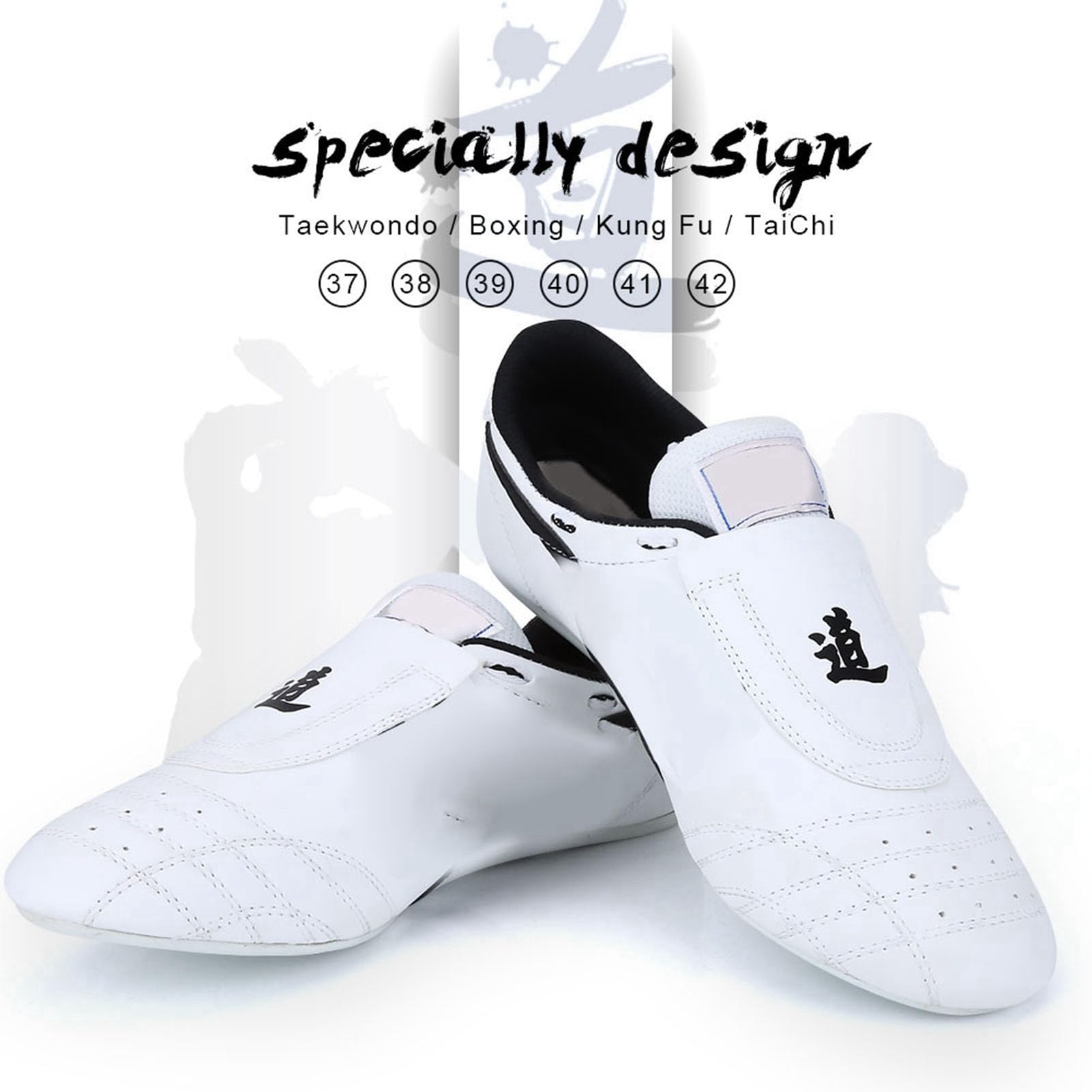 Yctze Unisex Taekwondo Shoes - Lightweight Martial Arts Sneakers for Men, Women & Kids - Perfect for Taekwondo, Kickboxing, Karate, Kung Fu & Sparring Training - Breathable & Flexible Design for Indoor/Outdoor Sports