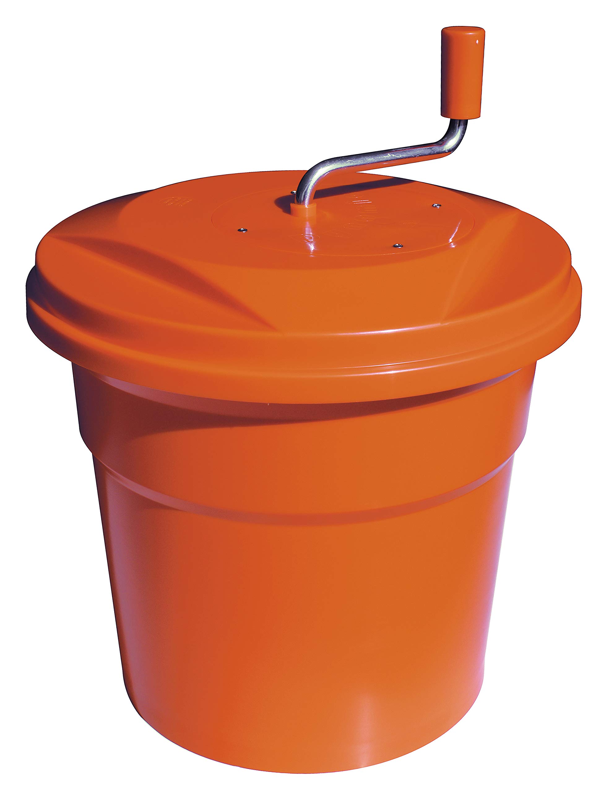 **Dynamic E002 5-Gallon Manual Salad Spinner – Efficiently Dries 6-8 Heads of Lettuce – SD92SC Orange – Perfect for Kitchens, Restaurants & Healthy Meal Prep**