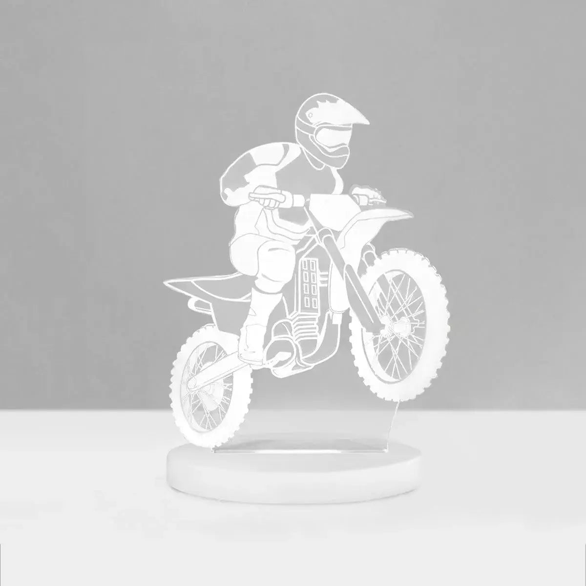 Duski Motorcycle Night Light - LED Bedside Lamp for Kids Room, Nursery, and Home Decor - Perfect for Nighttime Safety and Relaxation
