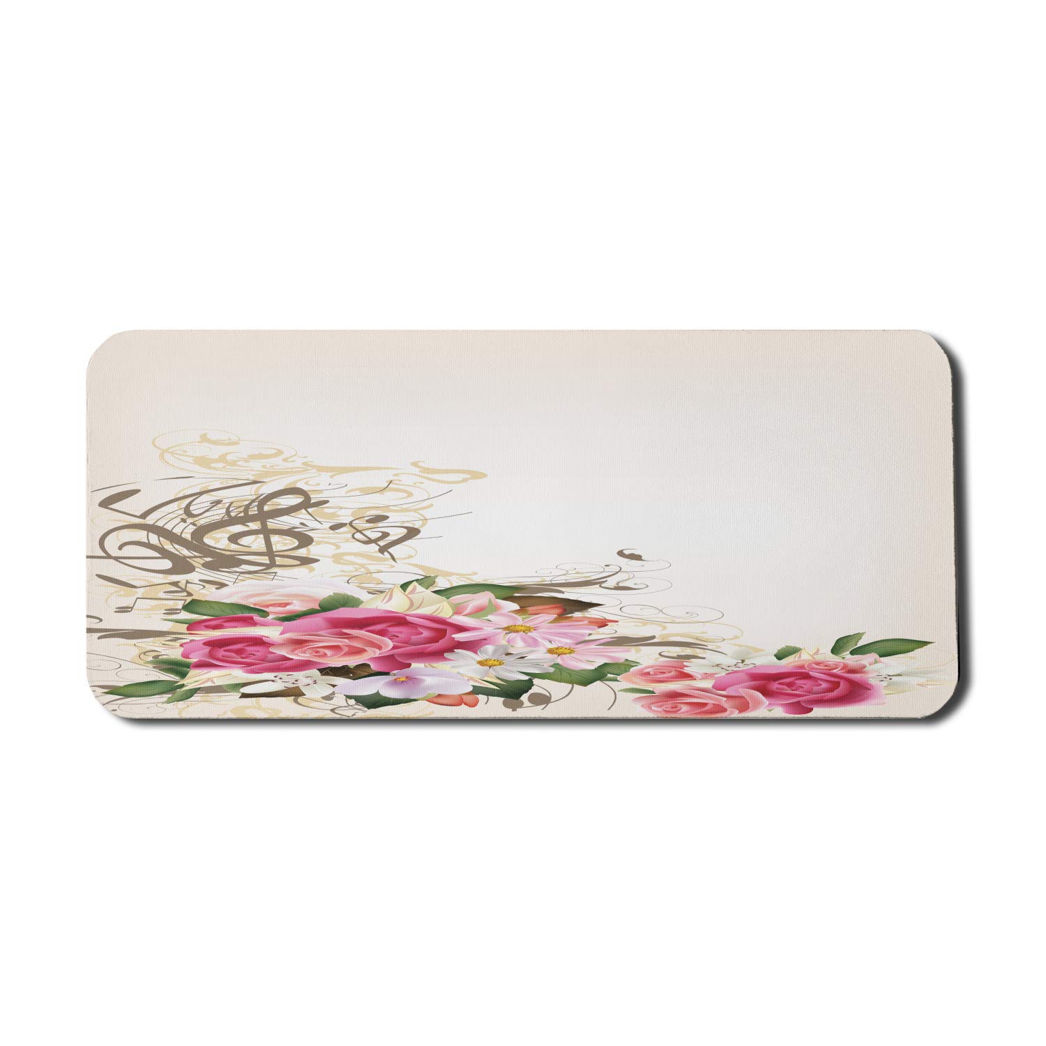 Ambesonne Floral Computer Mouse Pad - Large 35
