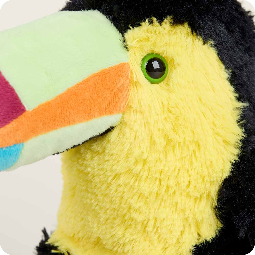 Toucan Warmies Plush Stuffed Animal - Microwaveable Heating Pad for Kids & Adults - Soft & Cozy Comfort Toy for Stress Relief, Anxiety, and Pain Relief - Perfect for Bedtime, Relaxation, and Cold Weather Comfort