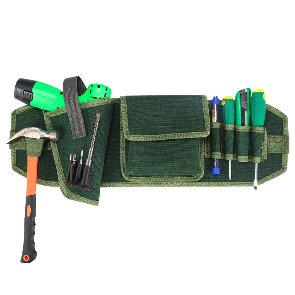 **Adjustable Garden Tool Belt - Multifunctional Waist Bag for Electricians, DIY & Outdoor Work - Durable Screwdriver & Tool Organizer for Gardening, Construction & Home Repairs**