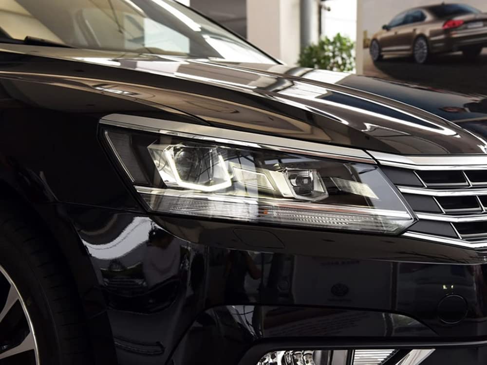 VW Passat 2016-2018 Headlight Cover Replacement - OEM Style Clear Lens Headlamp Shell (Pair) - Perfect for Night Driving & Foggy Conditions