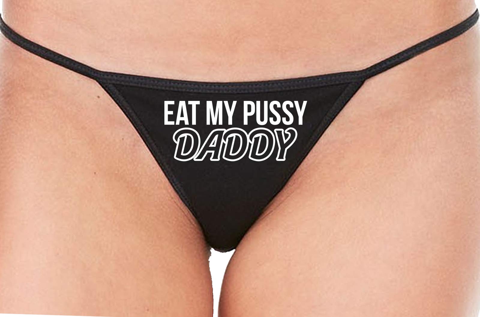 Sexy Black Lace Thong Panties for Women - Oral Sex & Lingerie Play - Perfect for Valentine's Day & Romantic Nights