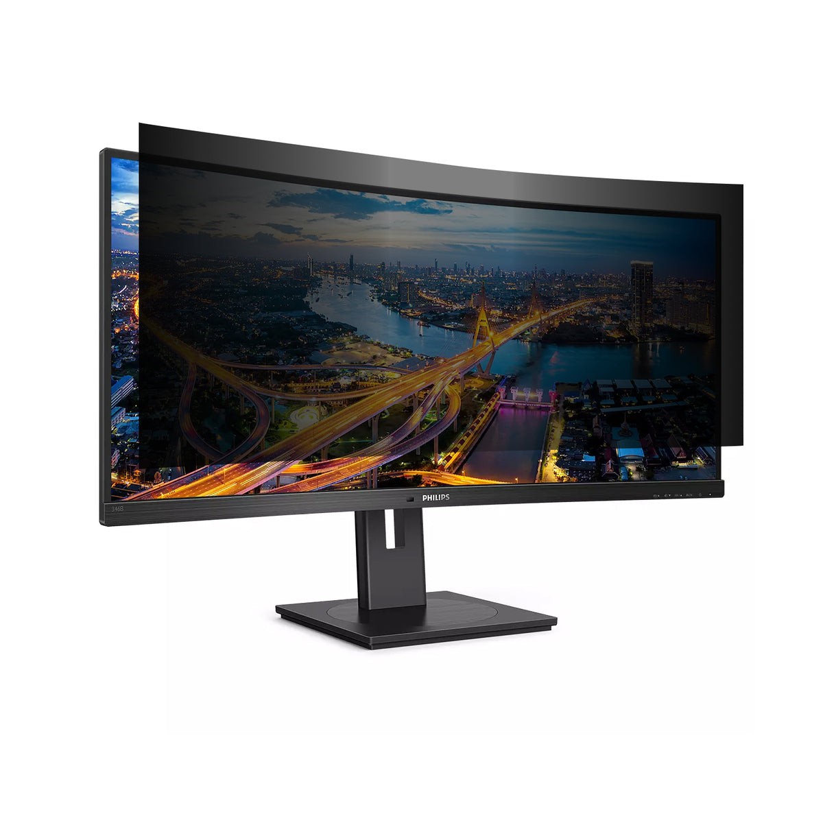 4Vu™ Anti-Glare Privacy Screen Protector for 34-Inch Curved Monitors - Reduce Eye Strain & Enhance Security for Office & Gaming Setup