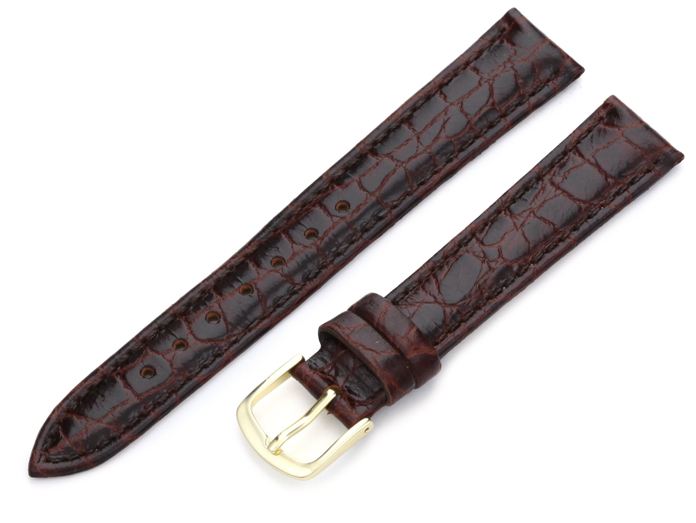 Hadley-Roma Genuine Leather Watch Band for Men - MSM717LA 180 - Replacement Strap for Classic & Dress Watches - Perfect for Business, Formal Occasions & Everyday Wear