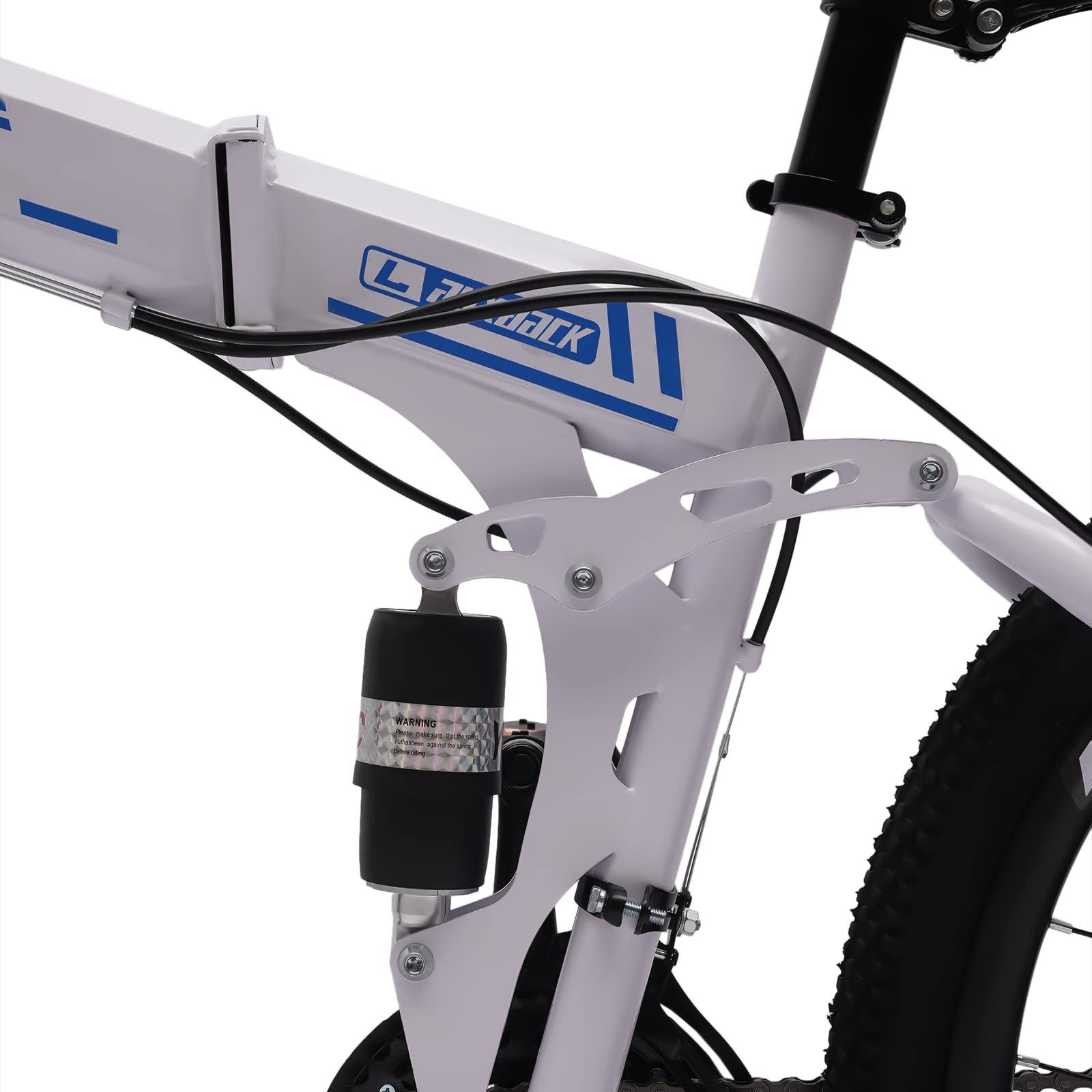 Foldable Bicycle for Adults - High Carbon Steel Folding Mountain Bike with Dual Disc Brake | Non-Slip Design for Men & Women | Perfect for Uneven Roads, Muddy Trails & Mountain Adventures | Commuting, Camping & Urban Exploration