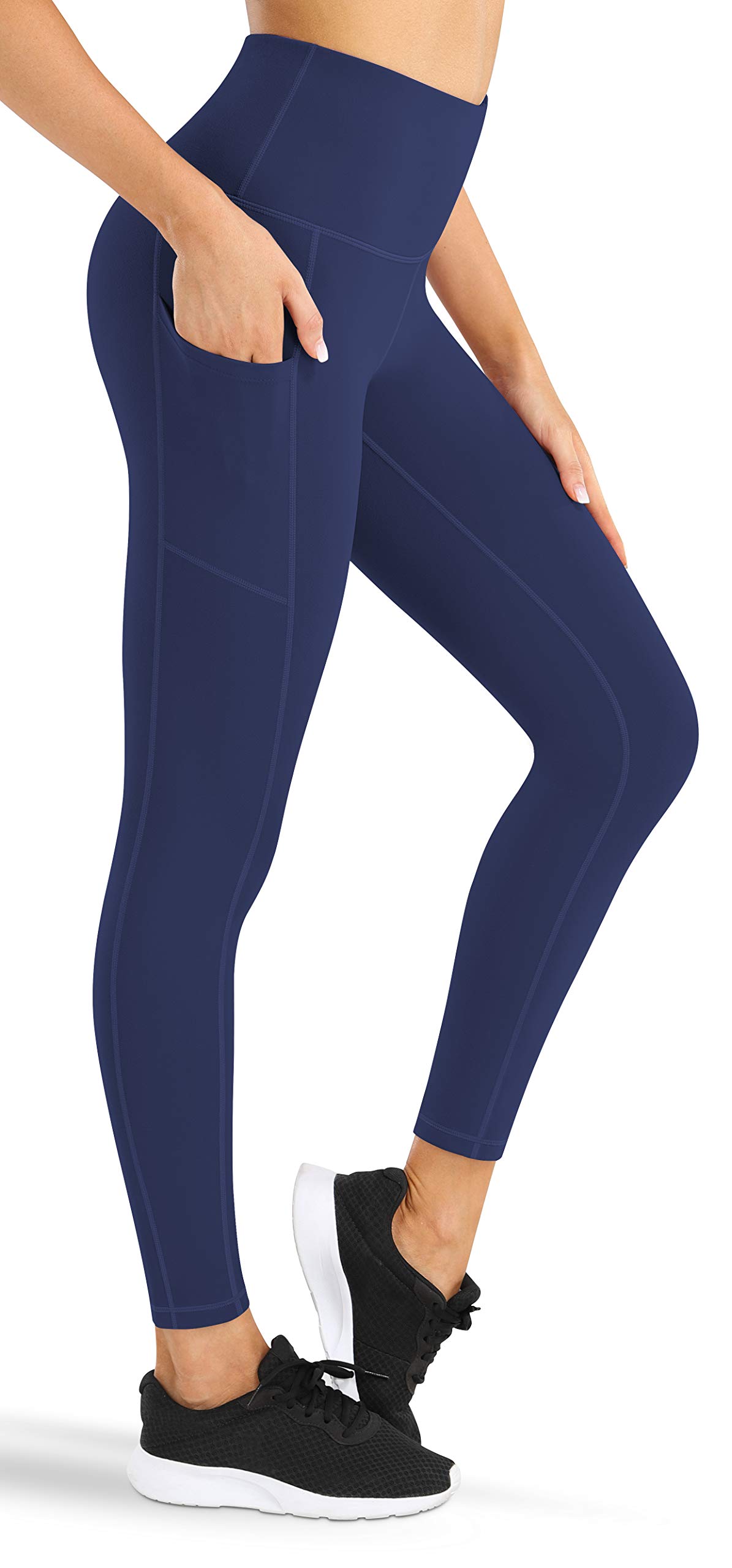 Fengbay High Waist Yoga Pants with Pockets - Women's Capri Leggings for Tummy Control, Running & Workout - 4-Way Stretch Athletic Pants for Yoga, Gym, Lounge & Everyday Wear