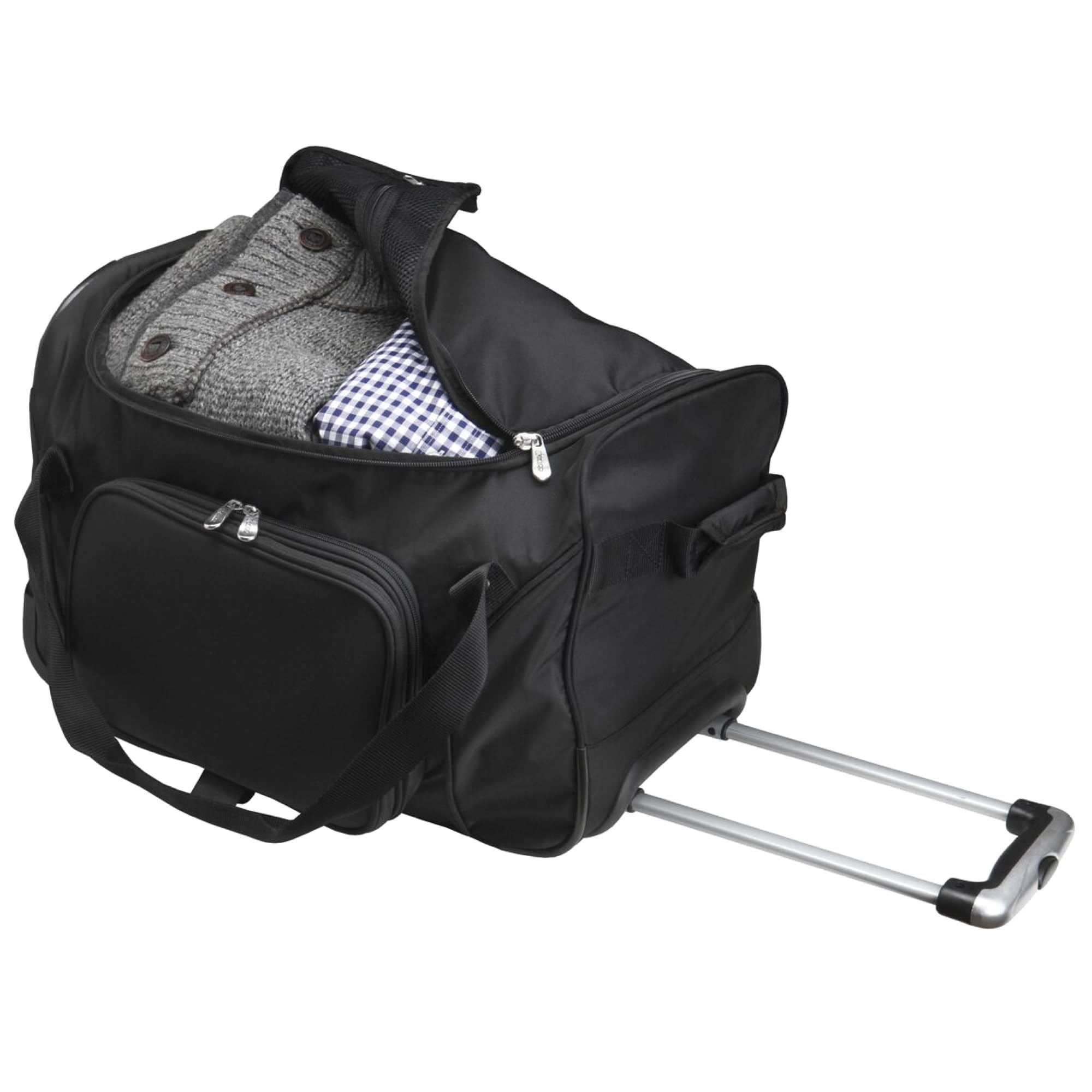 NFL Wheeled Duffel Bag 22 Inches - Rolling Sports Gear Bag for Travel, Gym & Game Day - Official NFL Team Logo Duffle with Wheels & Handle - Perfect for Football Fans, Athletes & Weekend Trips