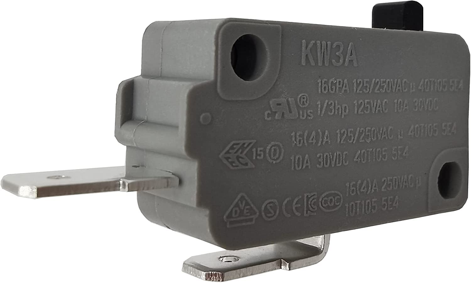 KW3A Microwave Oven Door Switch 16A 125/250V - 2 Normally Open & 1 Normally Close Replacement Part for Microwave Repair - Perfect for Home Appliance Maintenance and DIY Fixes