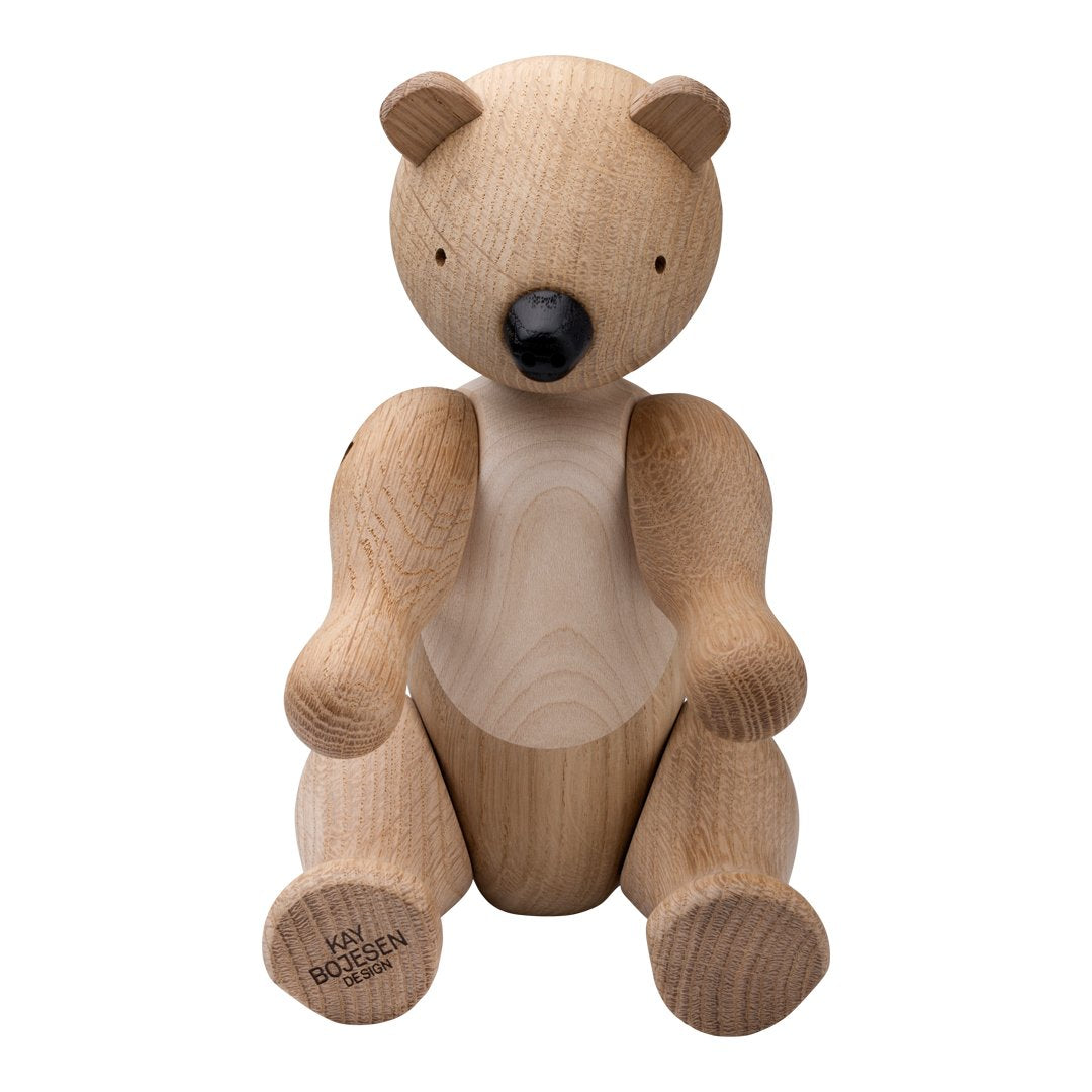 Kay Bojesen Wooden Bear Figurine - Handcrafted Scandinavian Decorative Collectible for Home, Nursery & Gift Giving